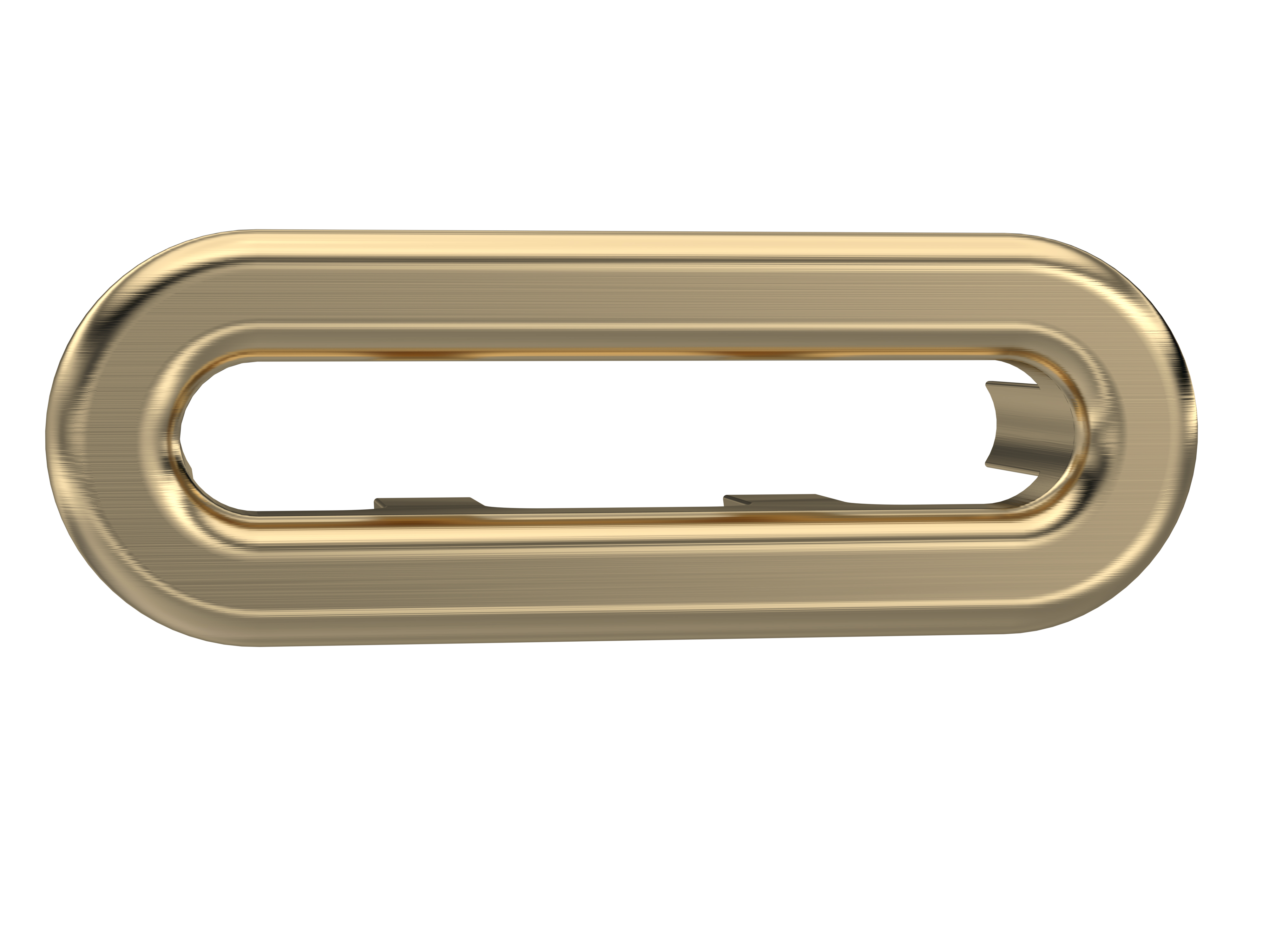 Hudson Reed Nuie Brushed Brass Oval Overflow Cover OVFL03U