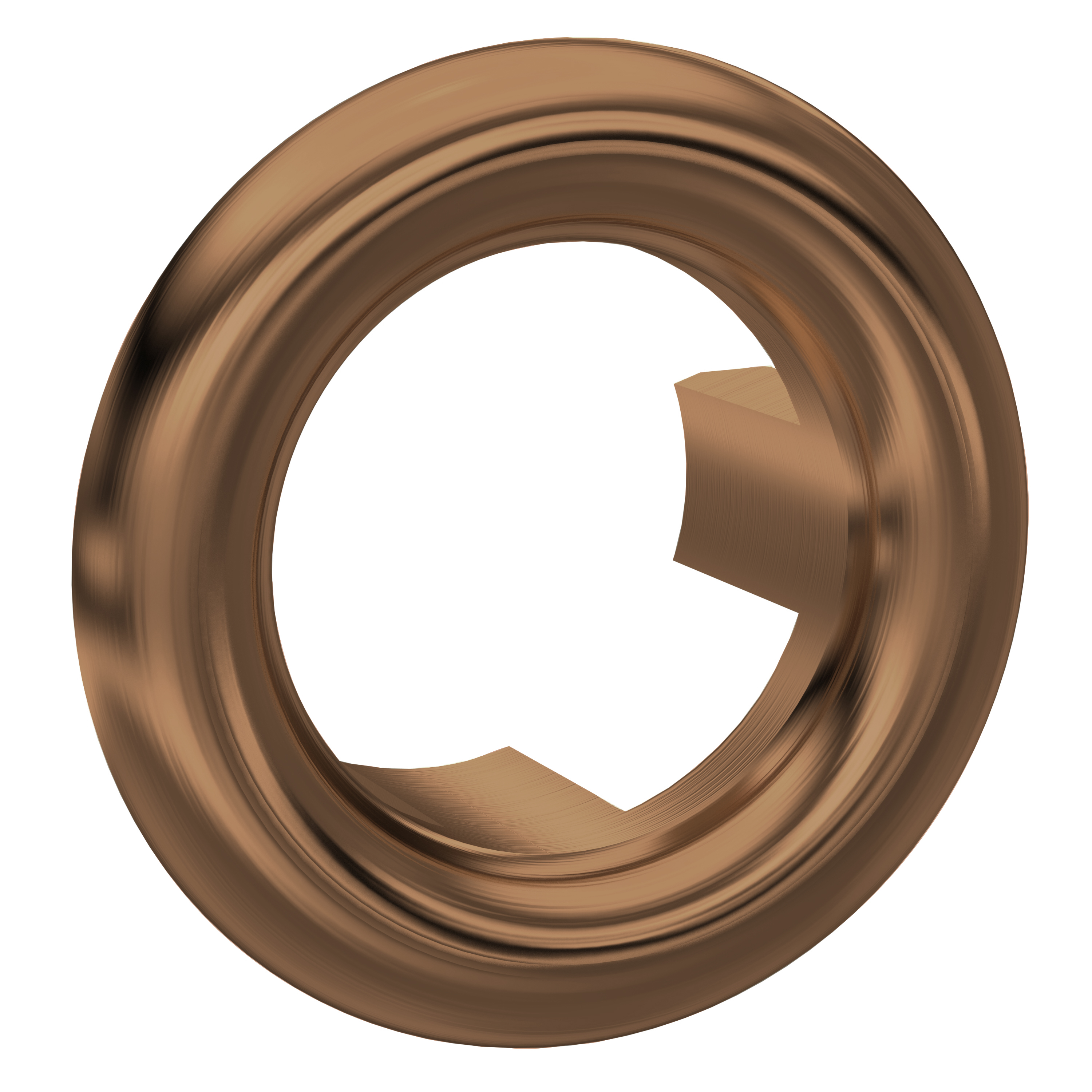 Nuie Brushed Bronze Round Overflow Cover OVFL15