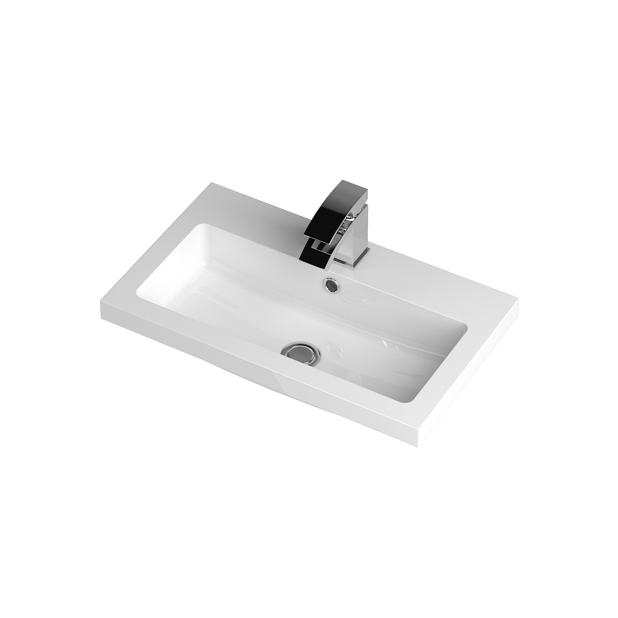 Hudson Reed Worktop White 600mm Full Depth PMB313