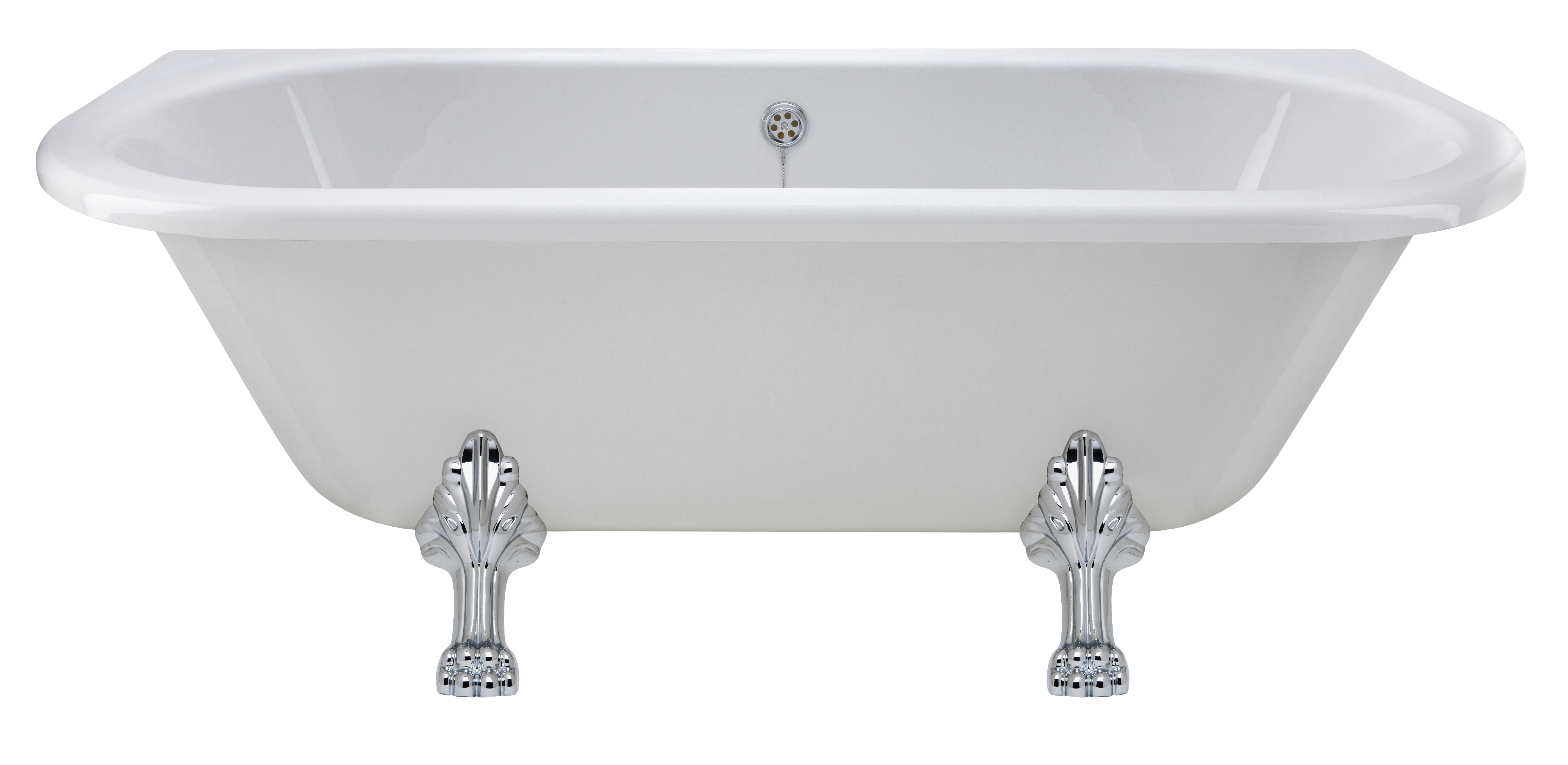 Hudson Reed Kenton White Freestanding Bath with Pride Leg Set 1700mm RE1701C2