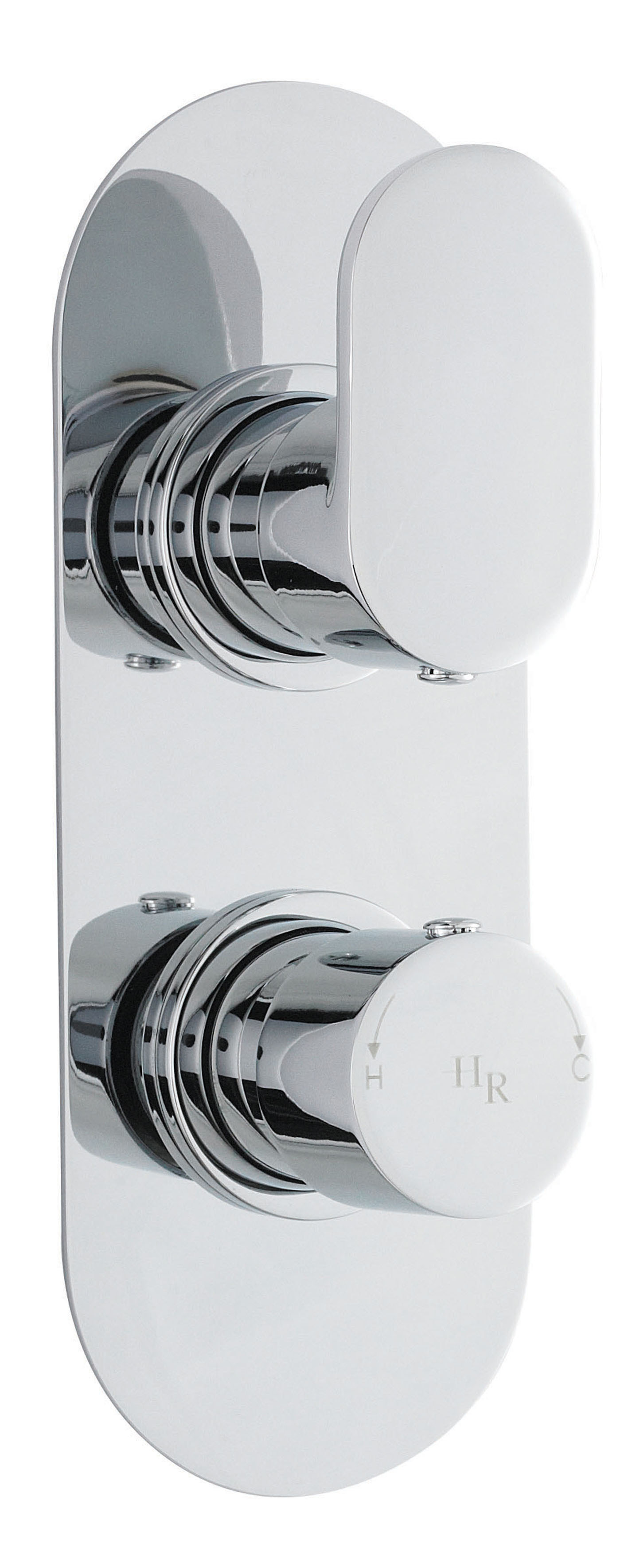 Hudson Reed Reign Chrome 1 Outlet Twin Thermostatic Shower Valve REI3410