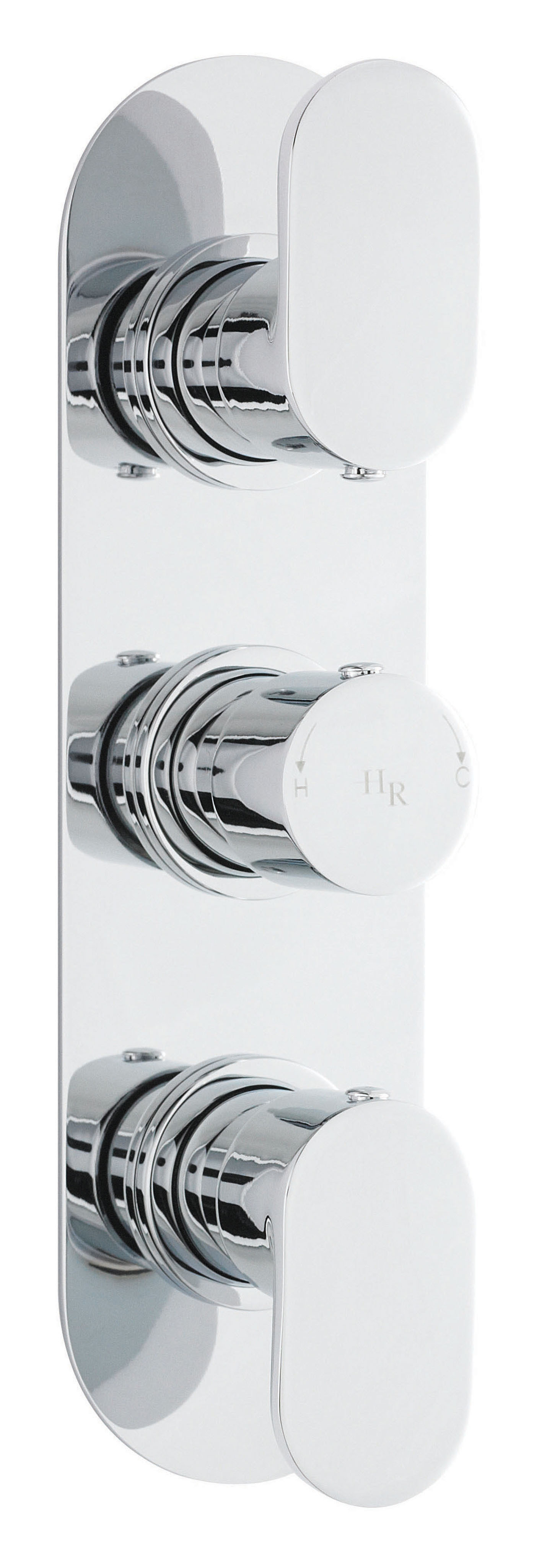 Hudson Reed Reign Chrome 2 Outlet Triple Thermostatic Shower Valve REI3411