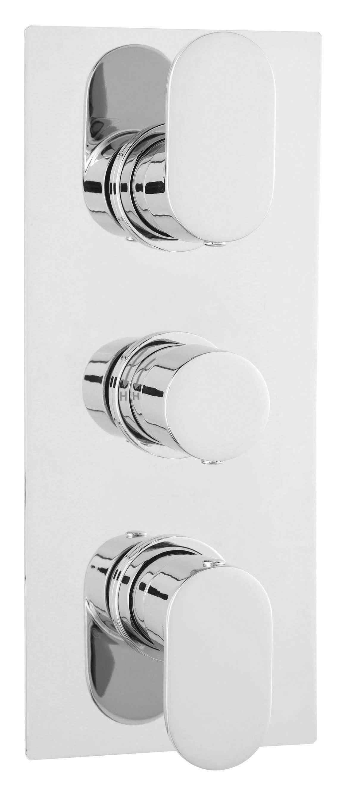 Hudson Reed Reign Chrome 2 Outlet Triple Thermostatic Shower Valve REI3611