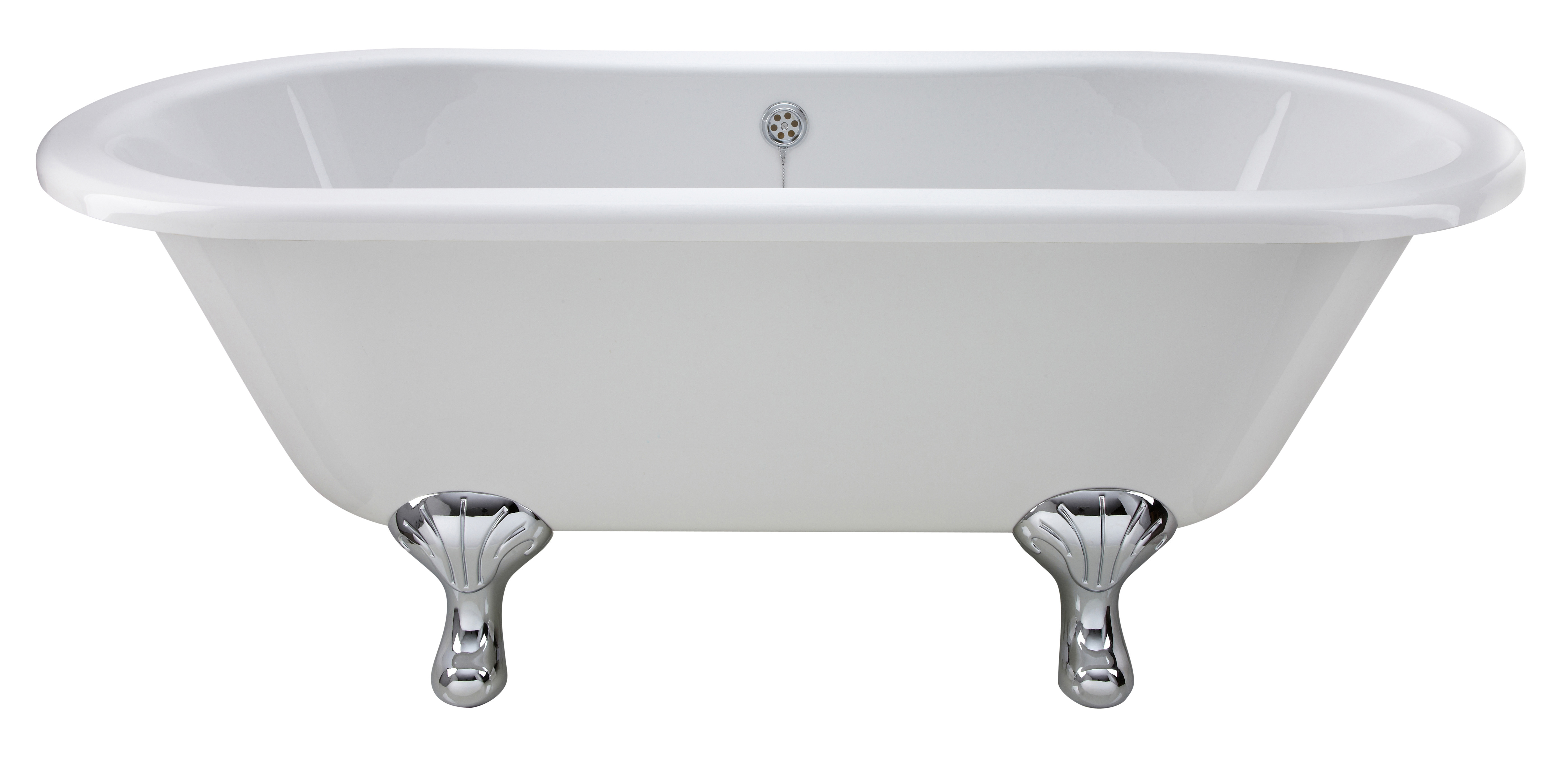 Hudson Reed Kingsbury White Freestanding Bath with Corbel Leg Set 1500mm RL1501T