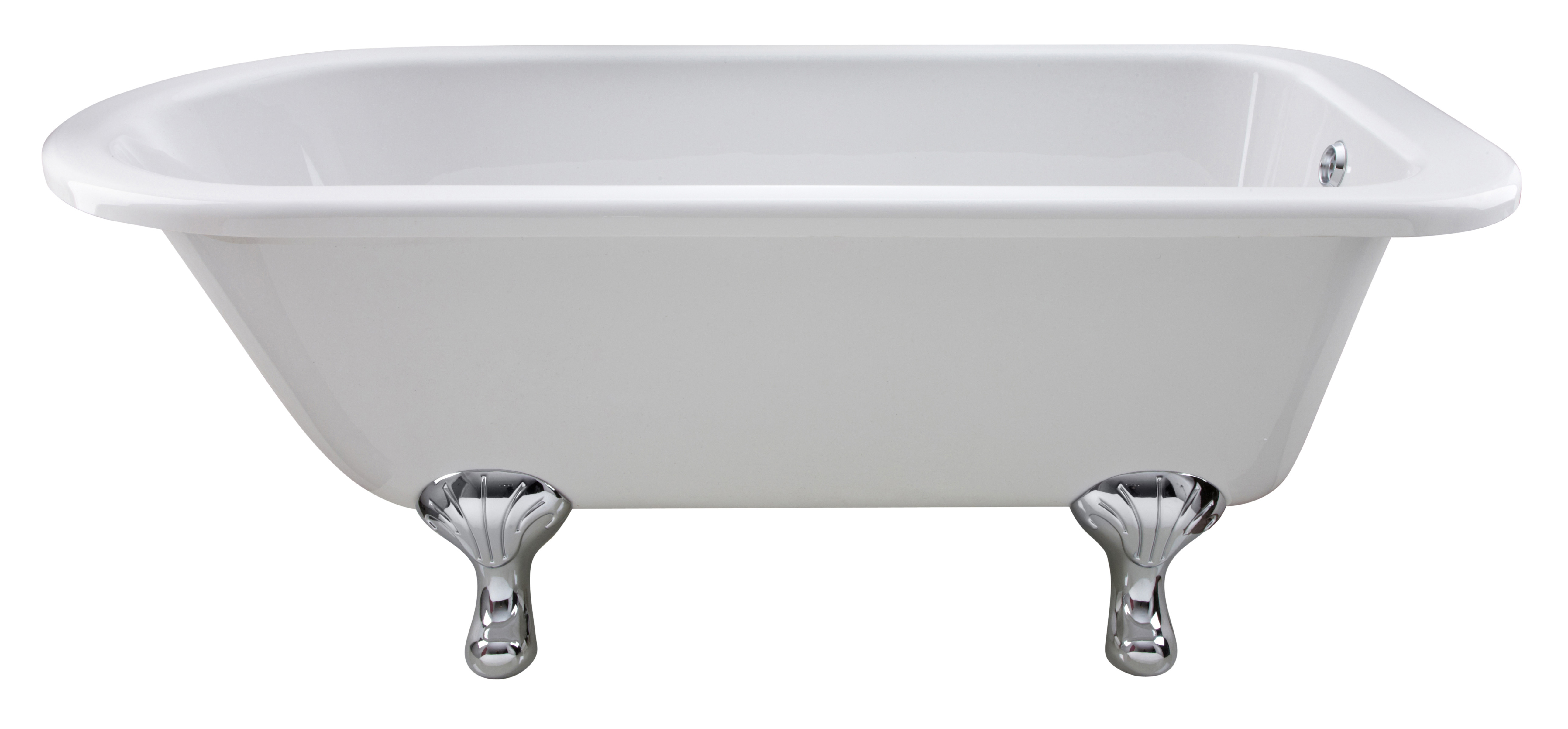 Hudson Reed Barnsbury White Freestanding Bath with Corbel Leg Set 1700mm RL1707T