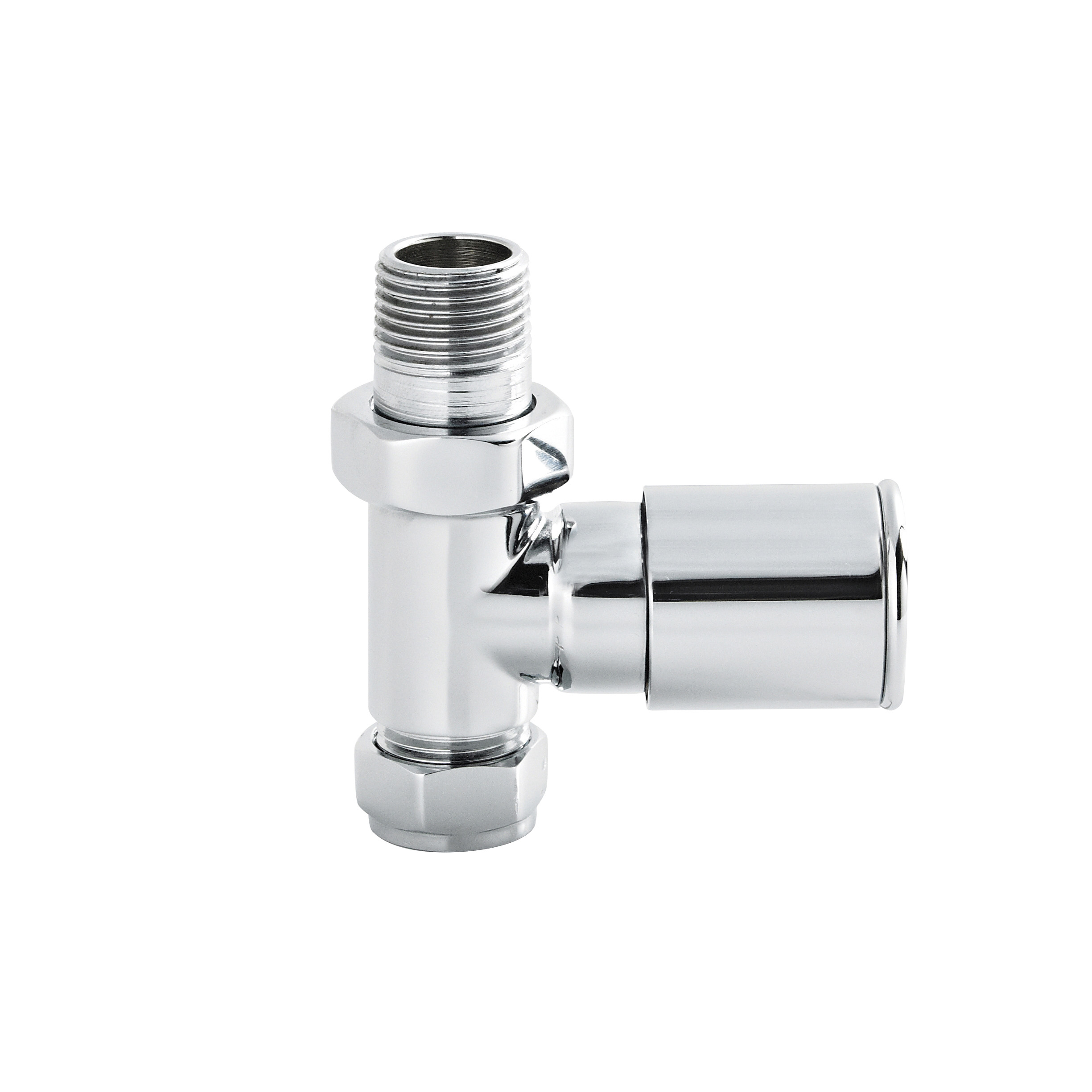 Hudson Reed Nuie Radiator Valves Chrome Straight Valve Pack pairs RV001
