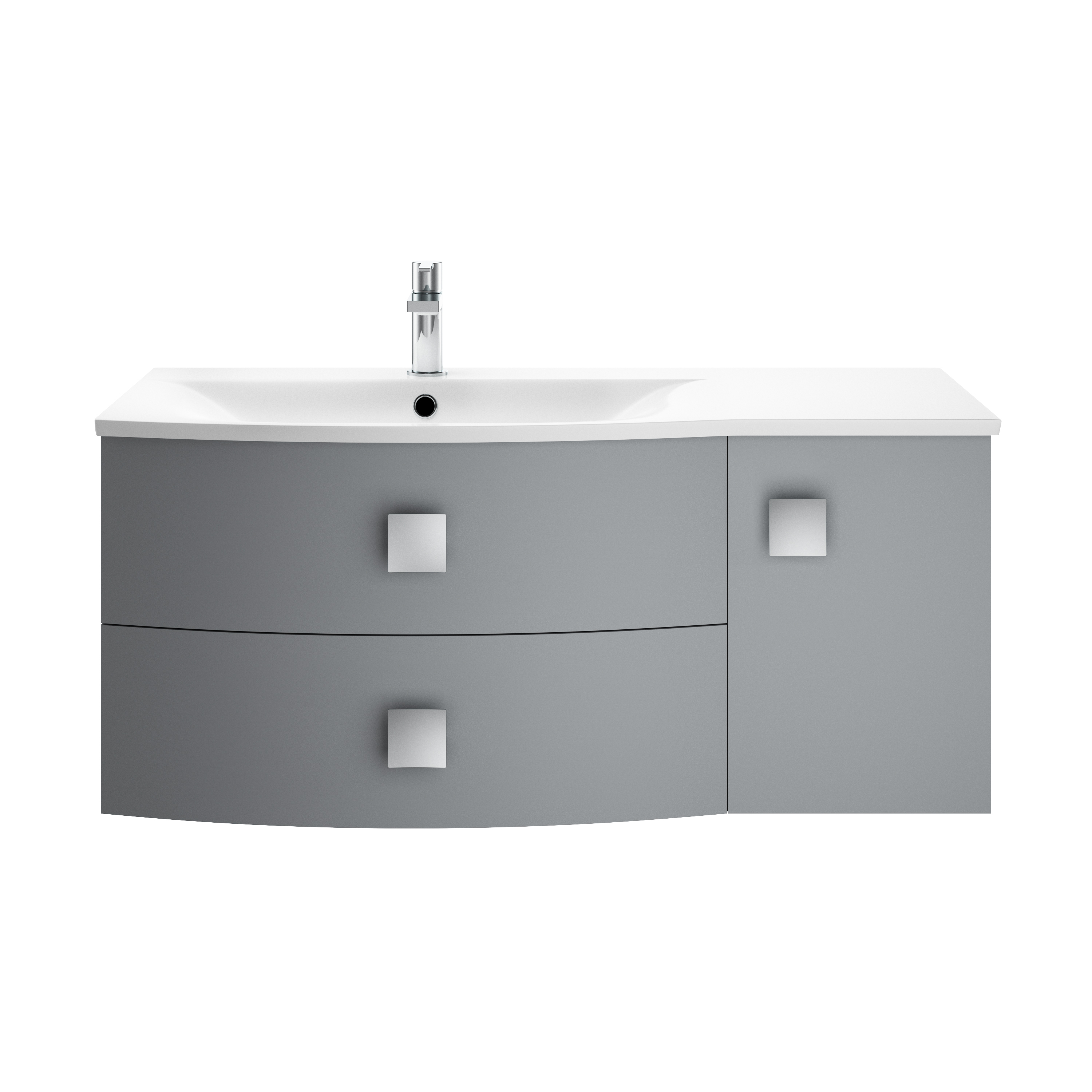 Hudson Reed Sarenna Dove Grey 1000mm Vanity Unit and Basin Left Hand SAR202L