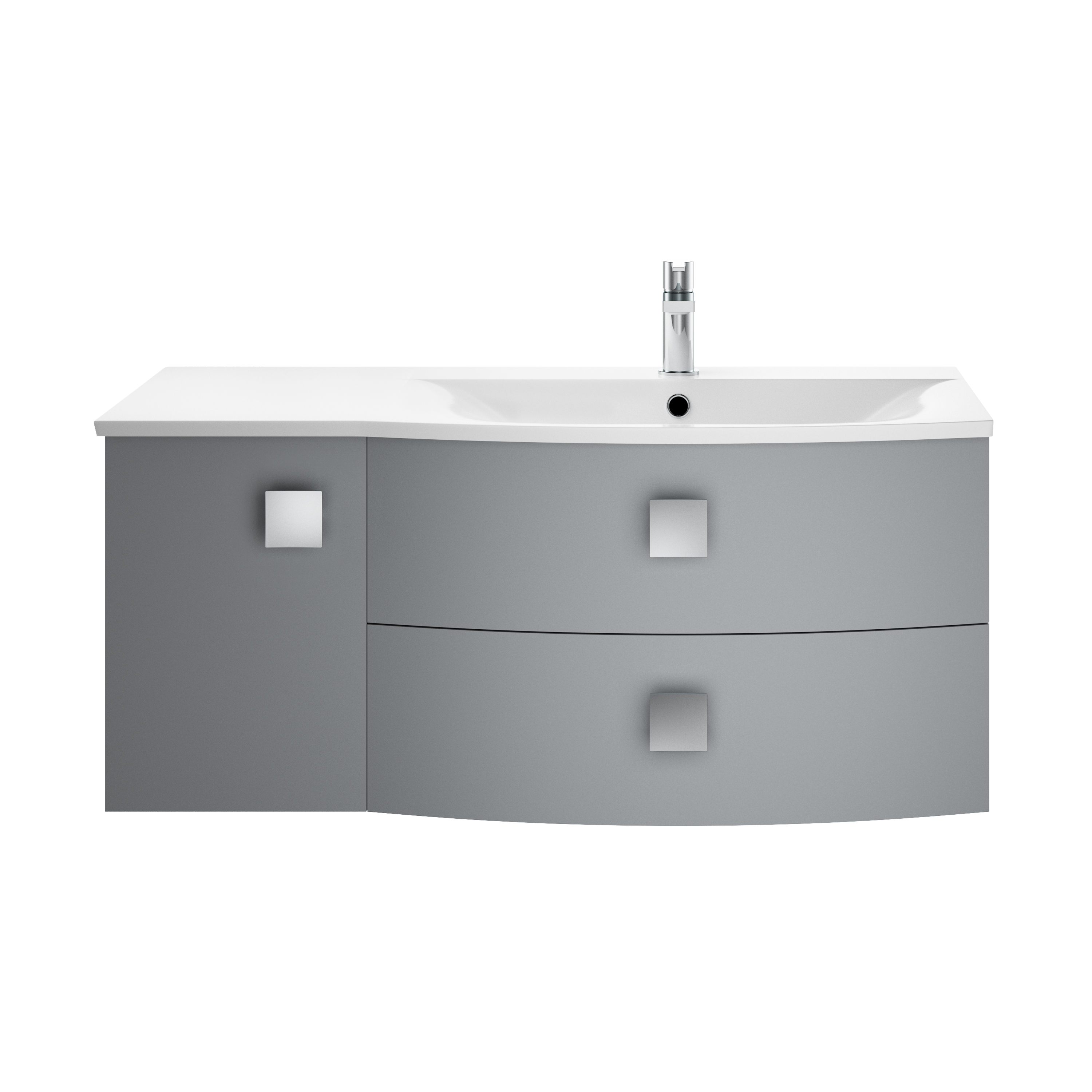 Hudson Reed Sarenna Dove Grey 1000mm Vanity Unit and Basin Right Hand SAR202R