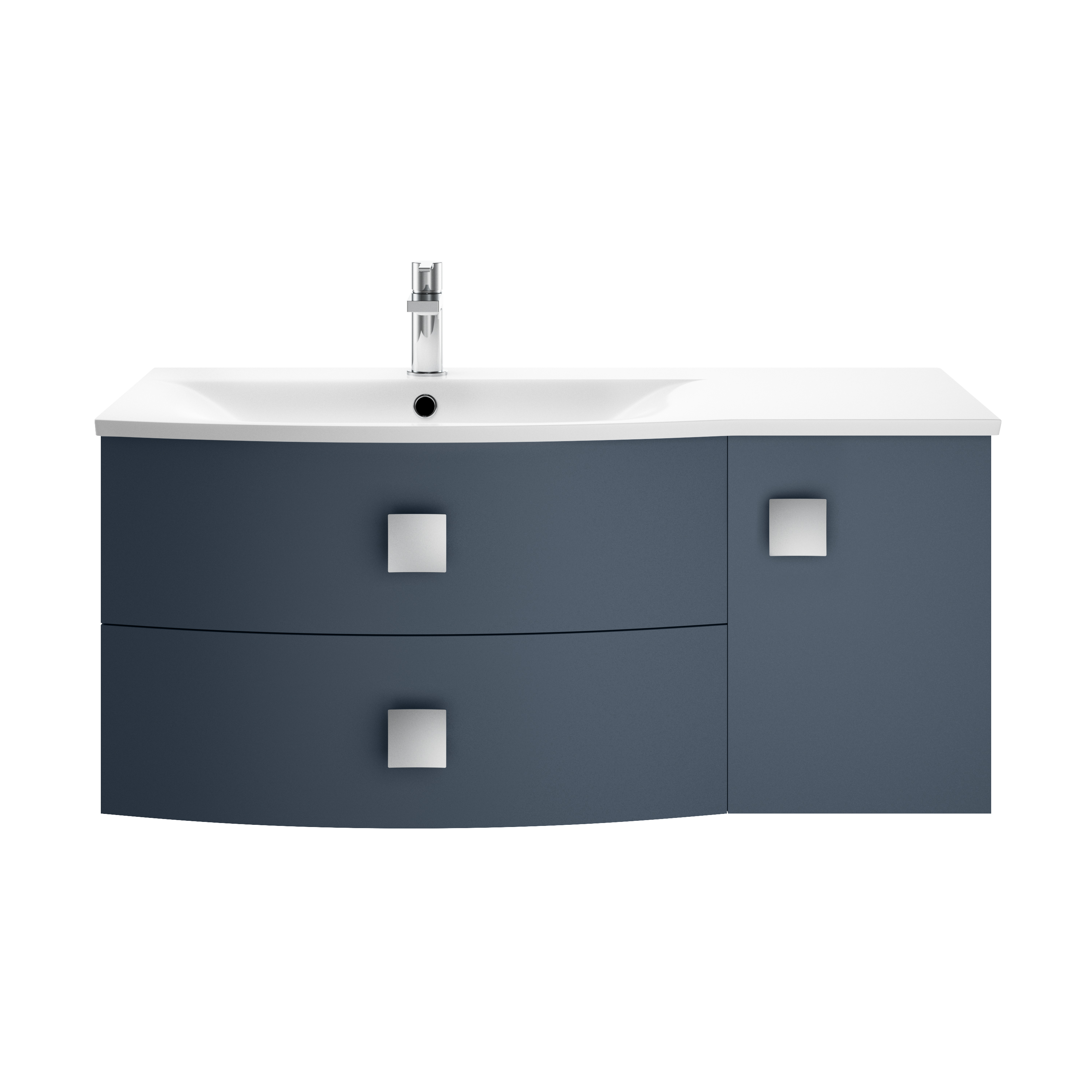 Hudson Reed Sarenna Mineral Blue 1000mm Vanity Unit and Basin Left Hand SAR302L