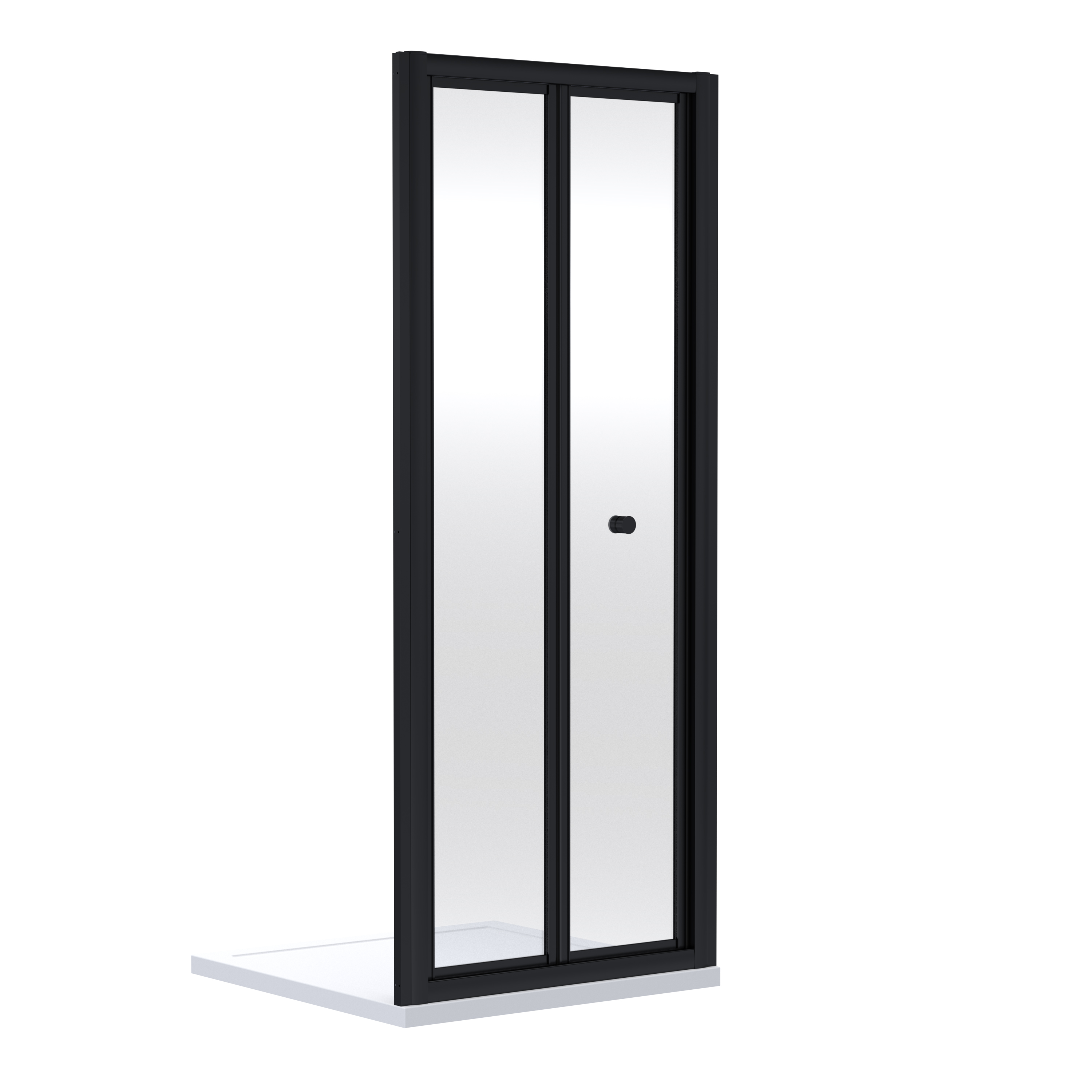 Nuie Rene Matt Black 1900 x 700mm Bi fold Shower Door SMBD7BP E6