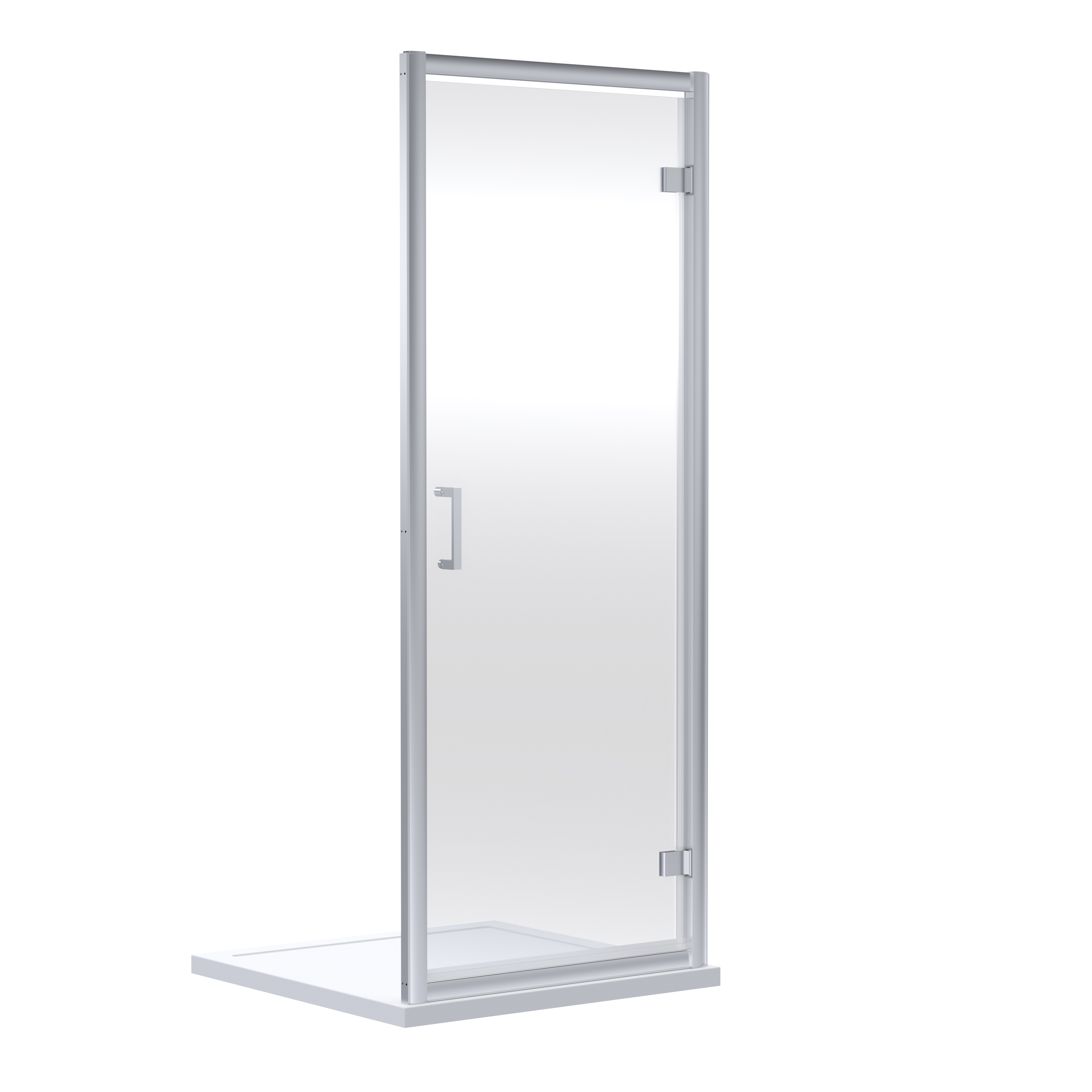 Nuie Rene Chrome 1900 x 800mm Hinged Shower Door SMHD80 E6