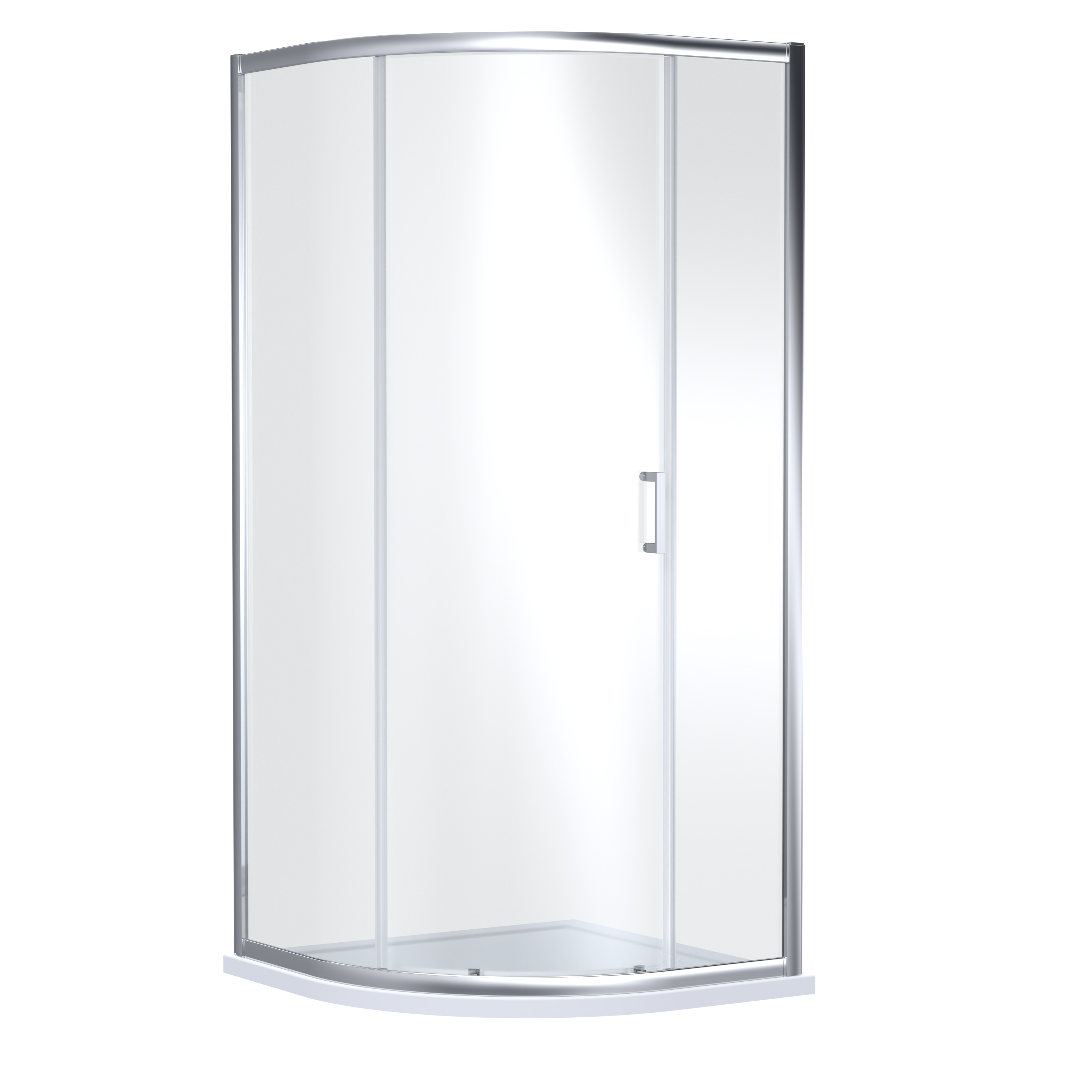 Nuie Rene Chrome 1900mm x 900mm Single Entry Quadrant Enclosure SMQ9E1 E6