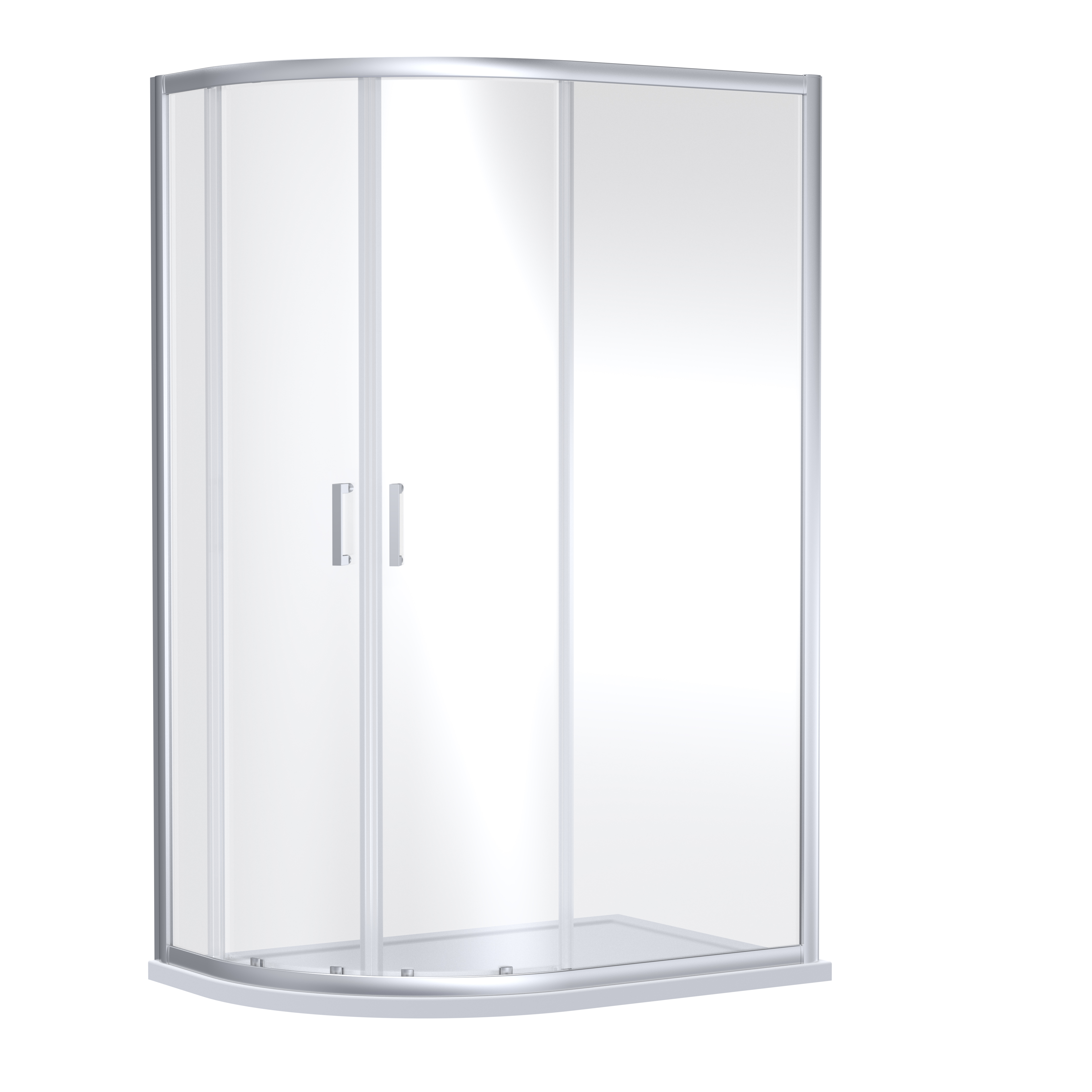 Nuie Rene Chrome 1900 x 1000 900mm Offset Quadrant Shower Enclosure SMQU109 E6
