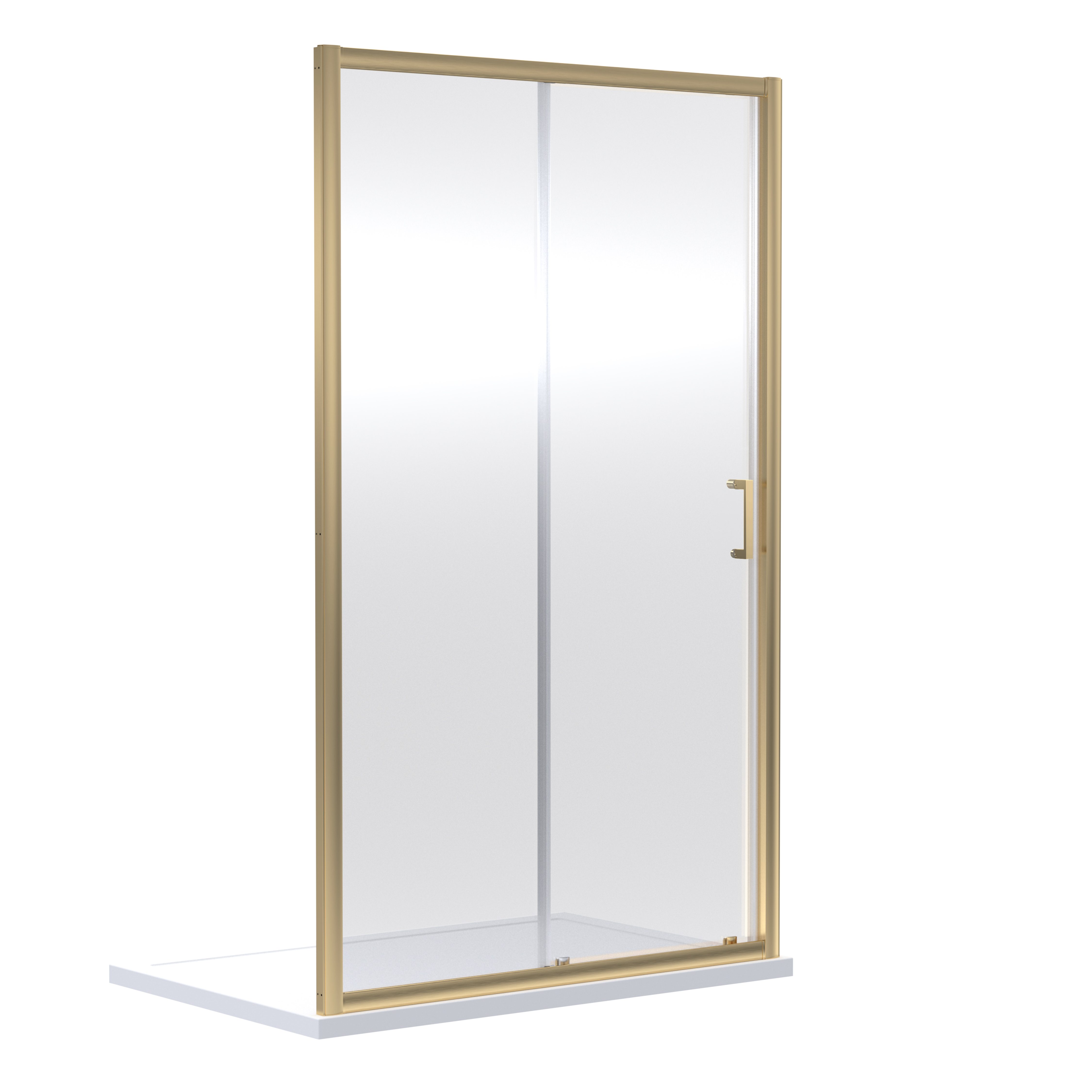 Nuie Rene Brushed Brass 1900 x 1100mm Sliding Shower Door SMSL11BB E6