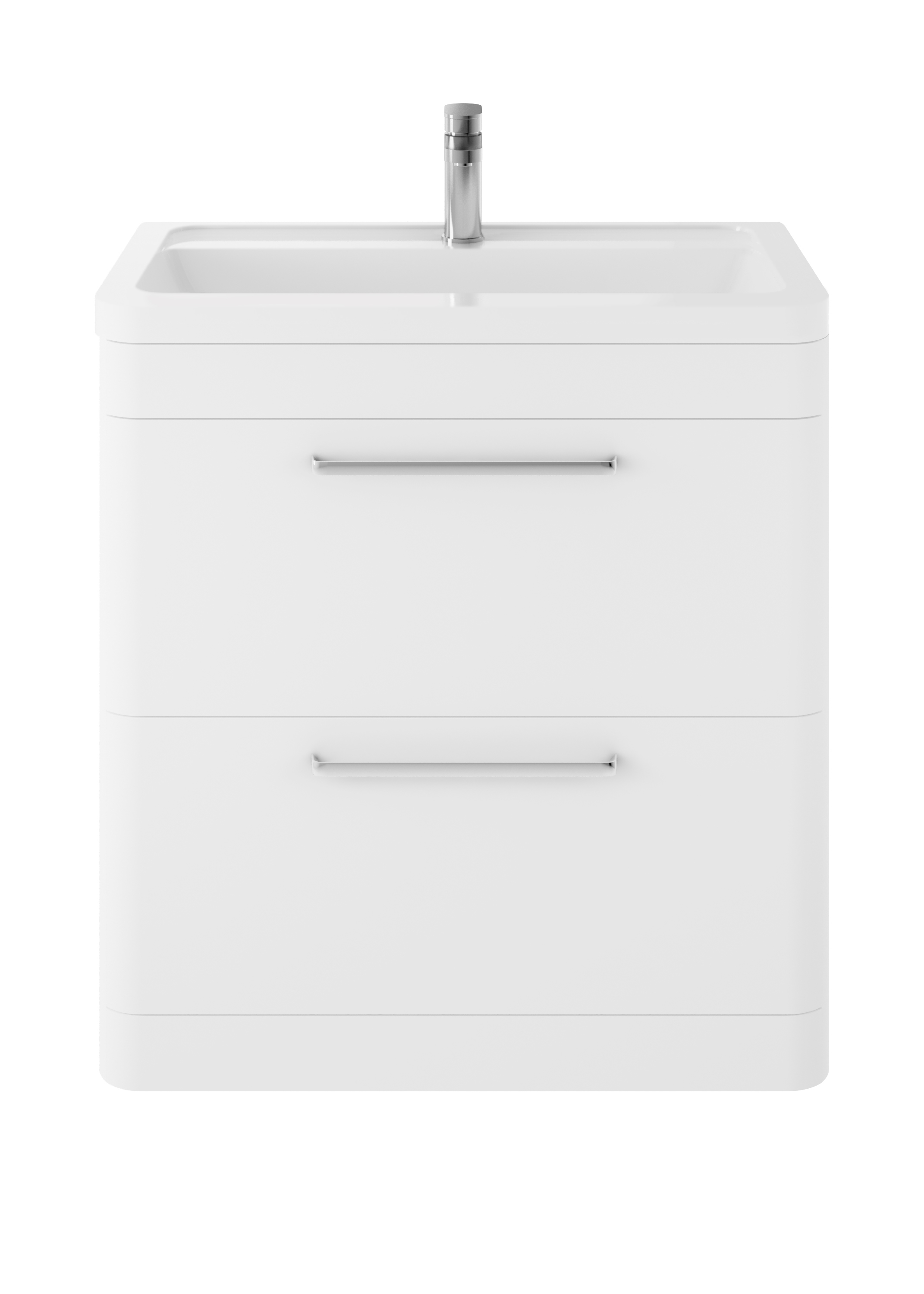 Hudson Reed Solar Pure White Floor Standing 800mm Vanity Unit and Ceramic Basin SOL103A