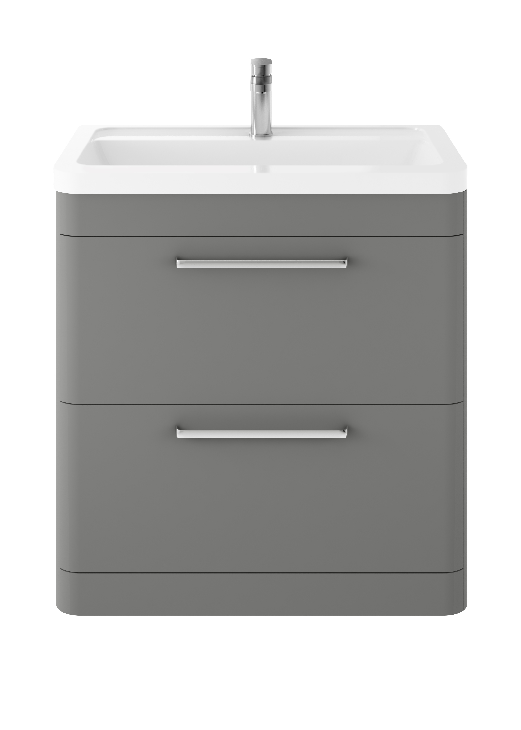 Hudson Reed Solar Cool Grey Floor Standing 800mm Vanity Unit and Ceramic Basin SOL203A