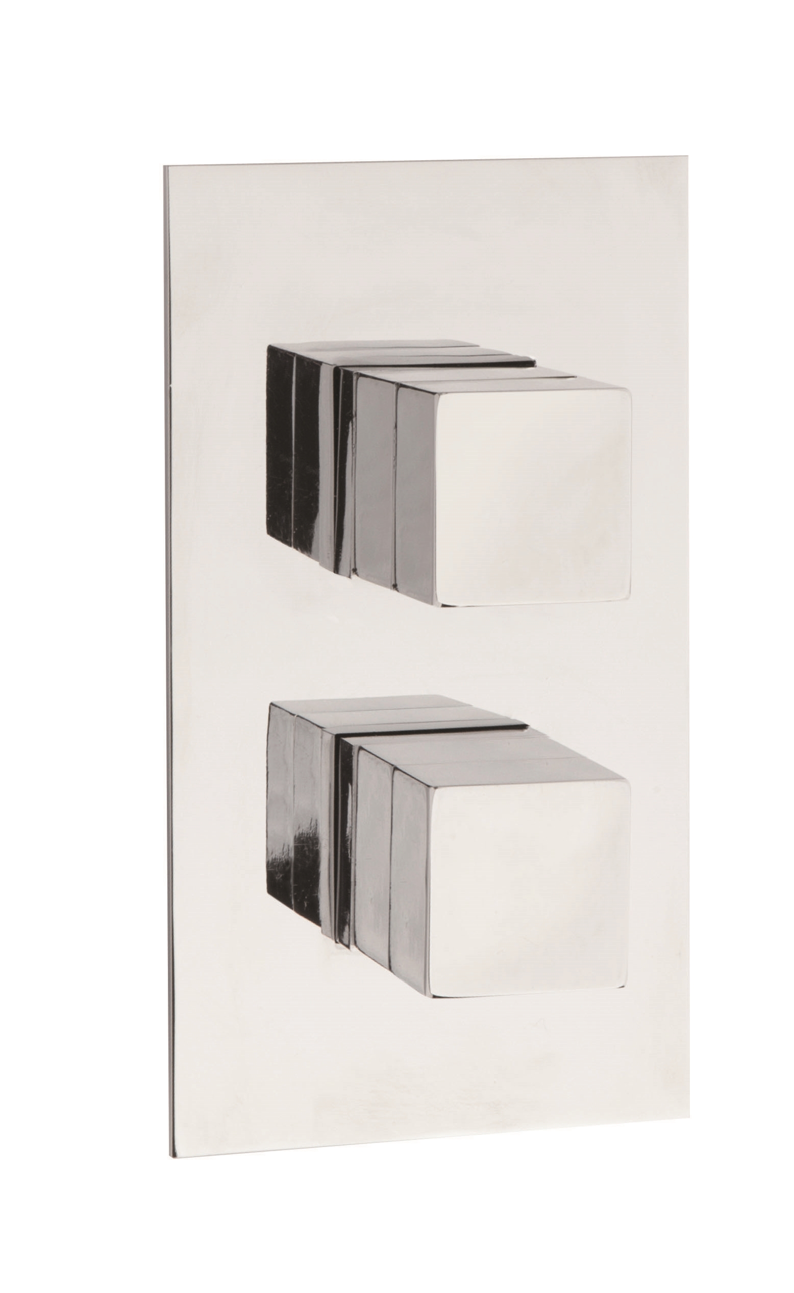 Hudson Reed Lennox Chrome 2 Outlet Twin Thermostatic Shower Valve with Diverter SQR3207
