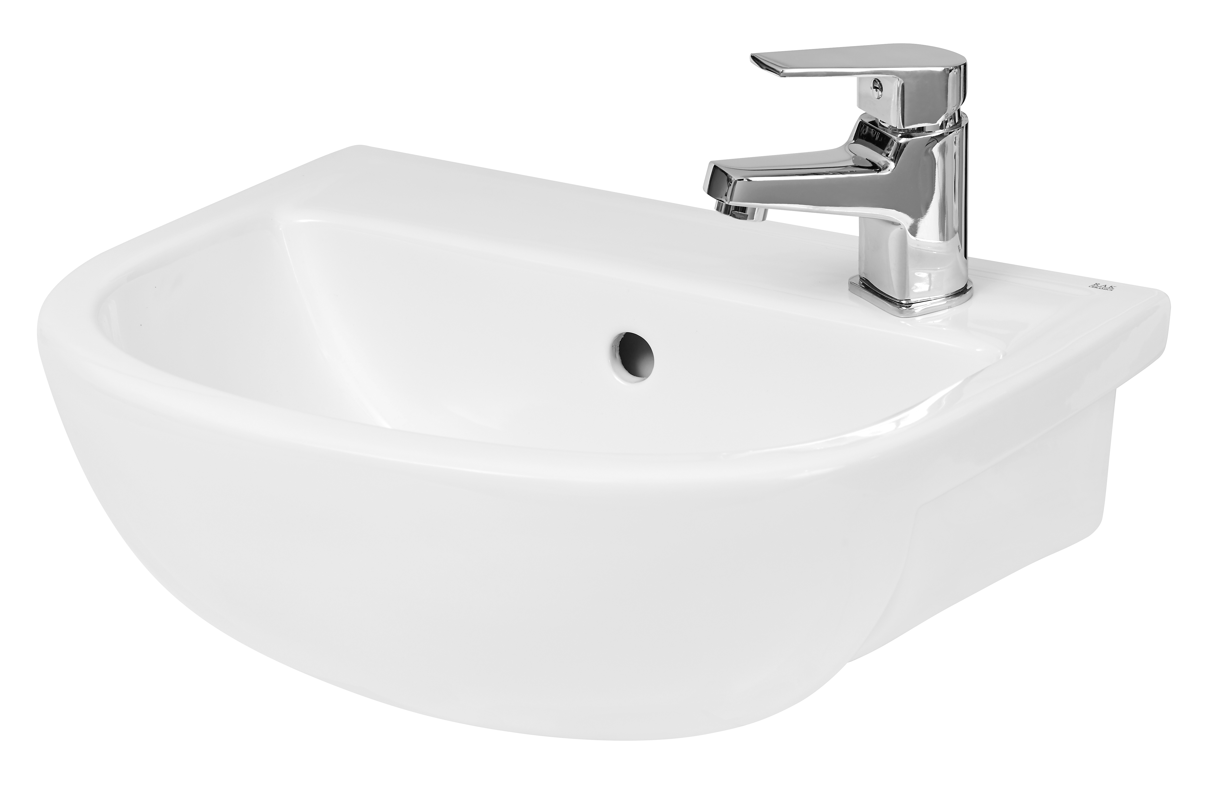 Hudson Reed Worktop White Oculus Semi Recessed SRB002