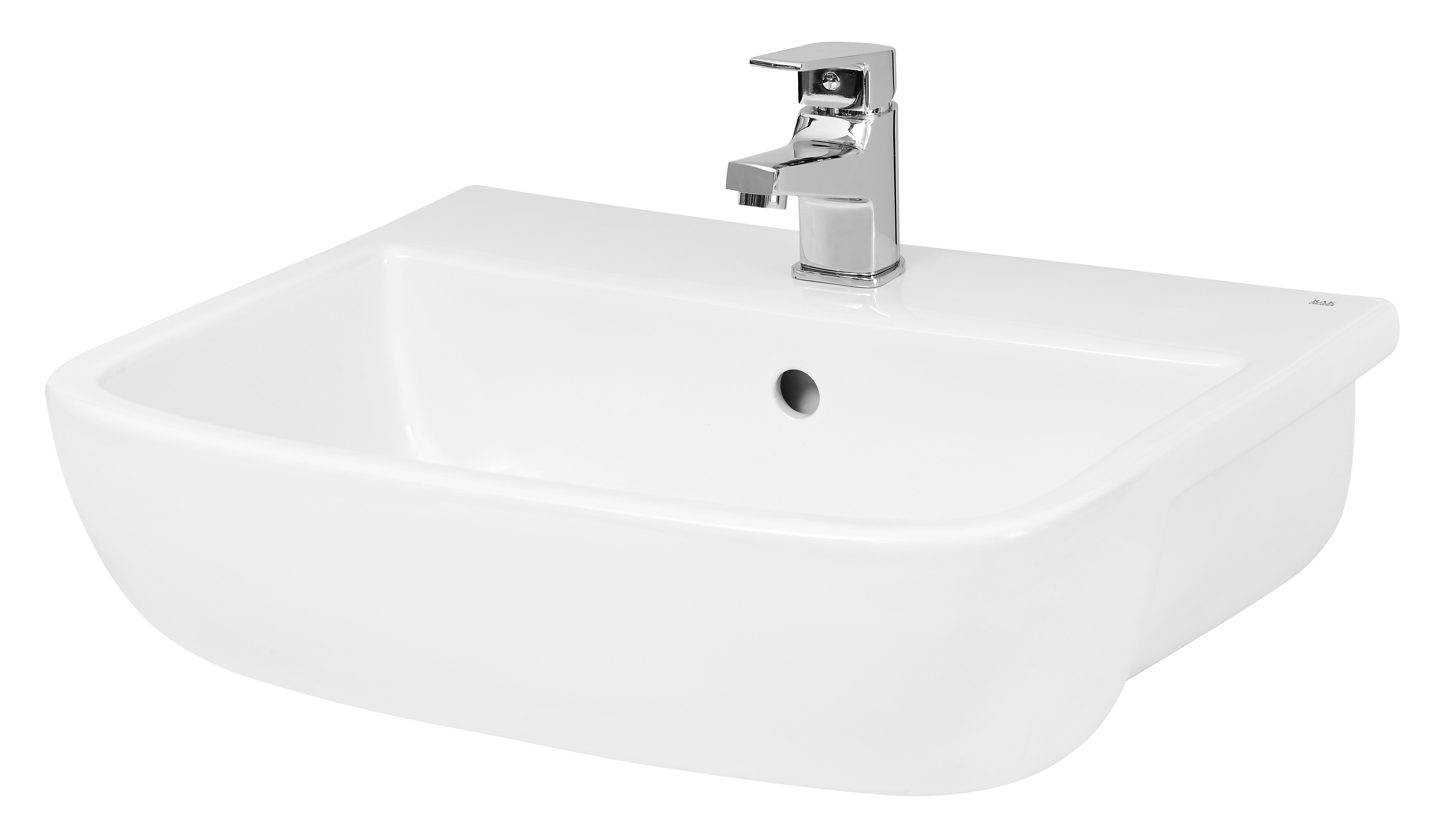 Hudson Reed Worktop White Fossil Semi Recessed SRB003