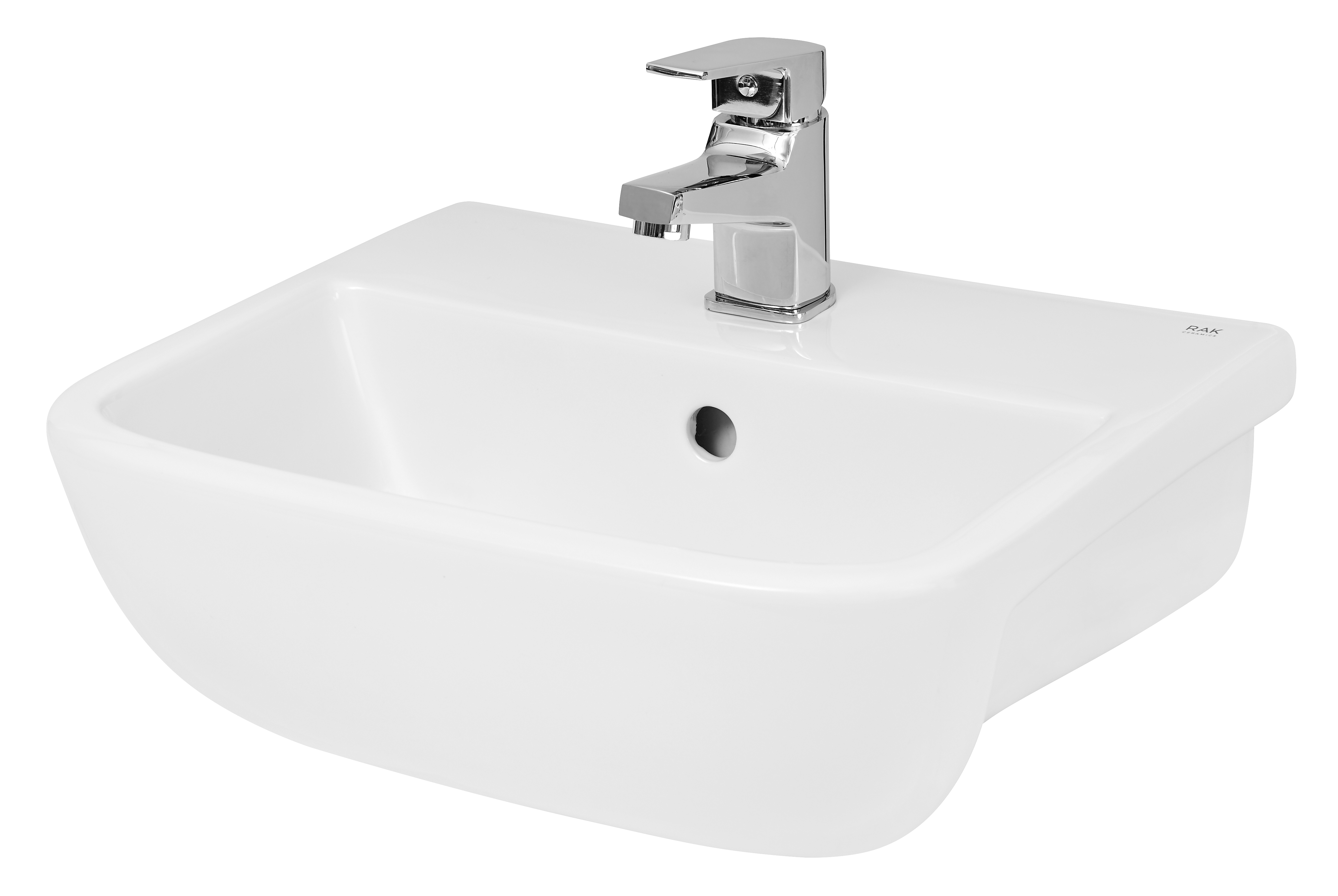 Hudson Reed Worktop White Aria Semi Recessed SRB004