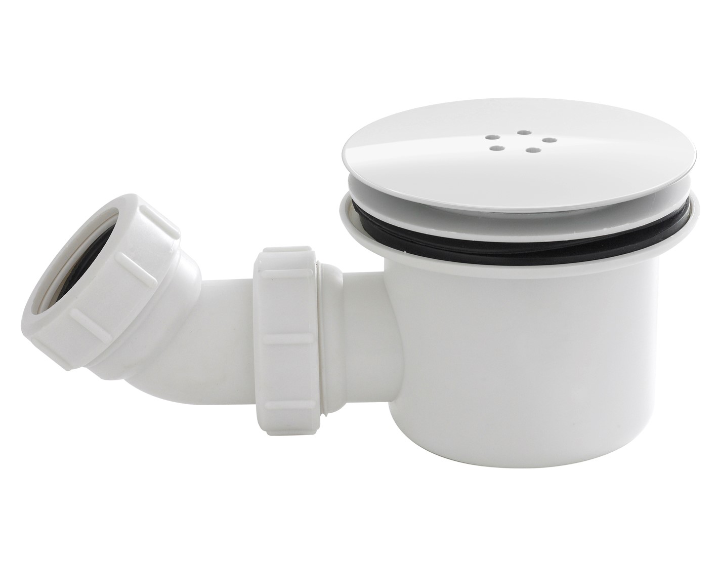Hudson Reed Nuie Shower Tray Waste Matt White Fast Flow STW004
