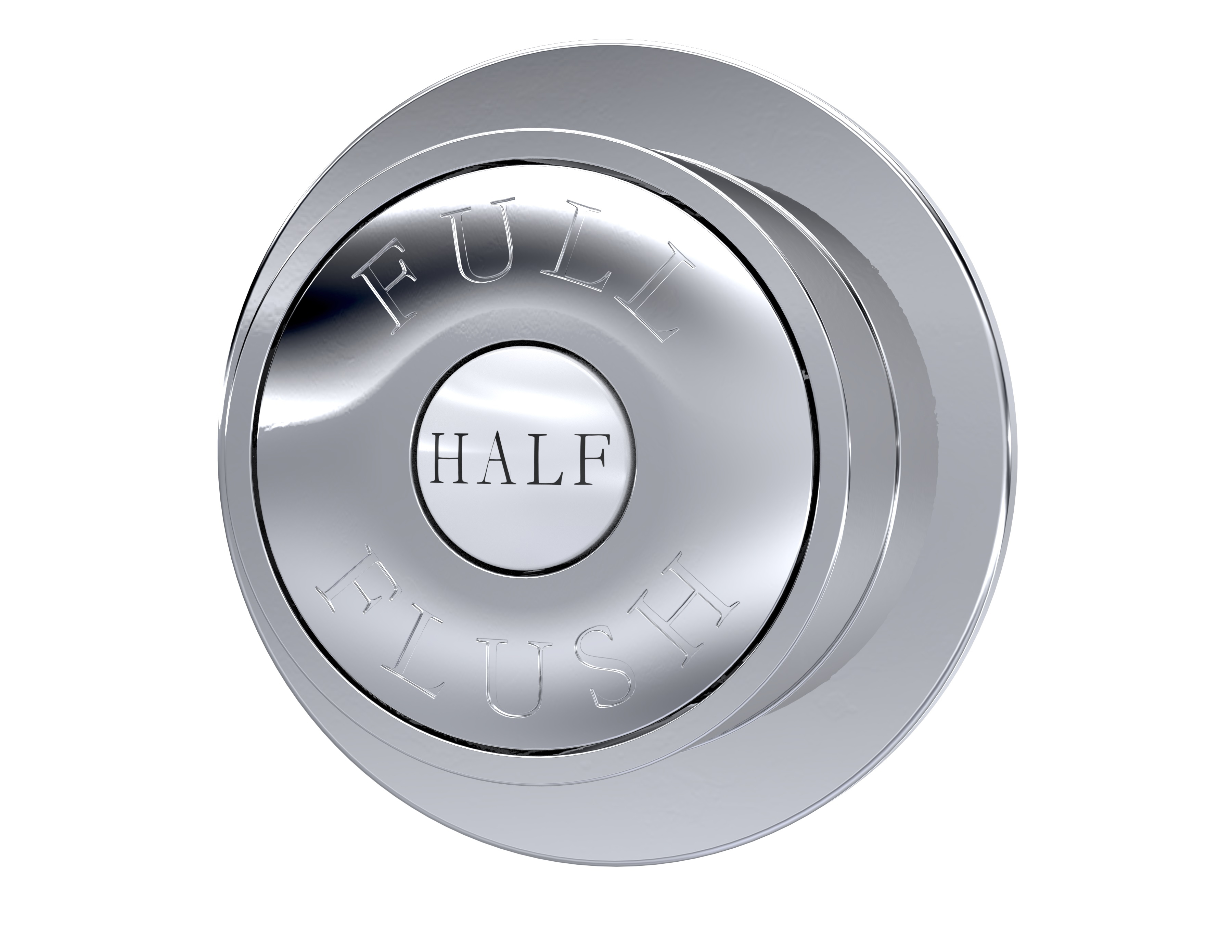 Hudson Reed Nuie Chrome Dual Flush Button TDPB01