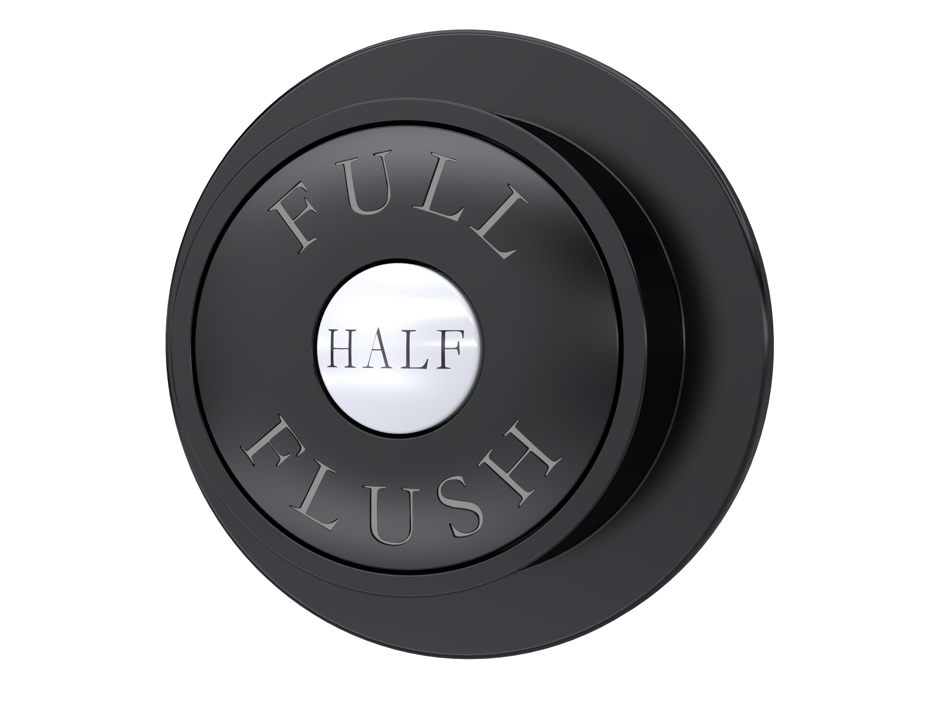 Hudson Reed Nuie Black Dual Flush Button TDPB02