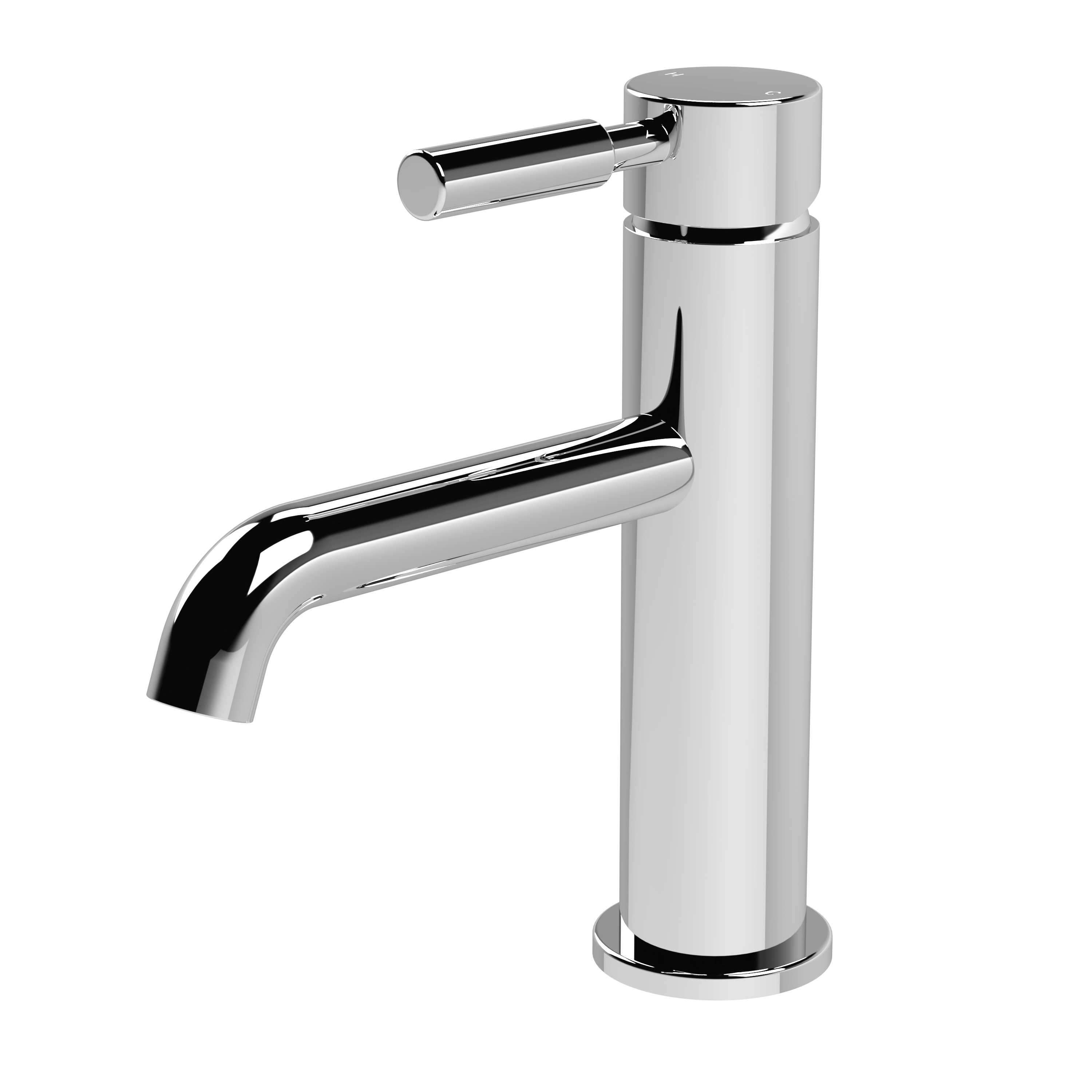 Hudson Reed Tec Lever Chrome Mono Basin Mixer TEL305