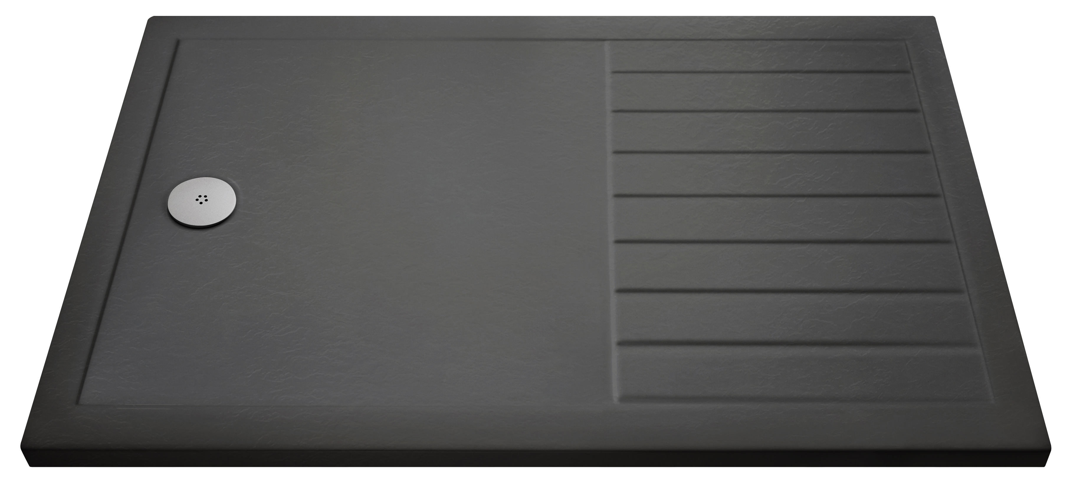 Hudson Reed Nuie Wetroom Shower Tray Grey Slate Rectangular 1400 x 800mm TR711480