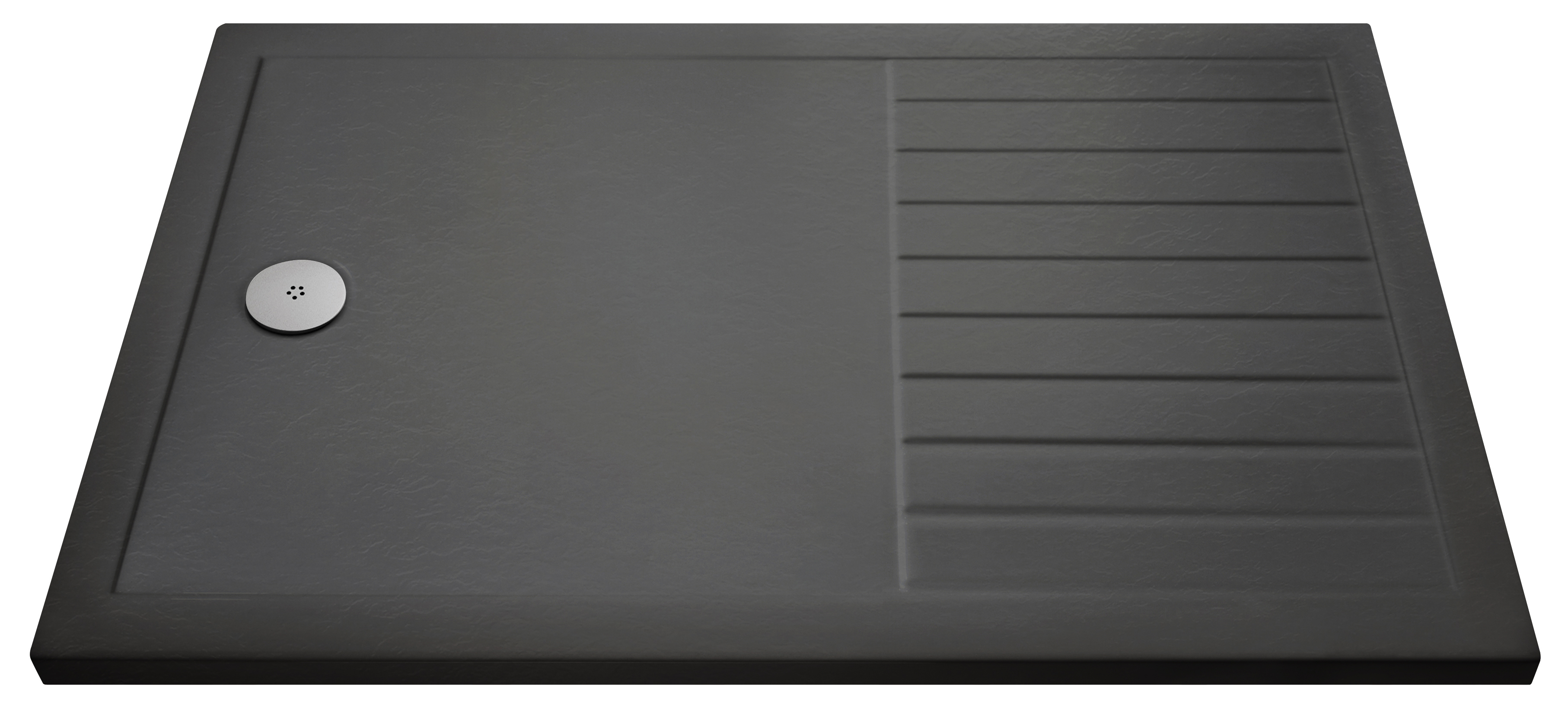 Hudson Reed Nuie Wetroom Shower Tray Grey Slate Rectangular 1400 x 900mm TR711490