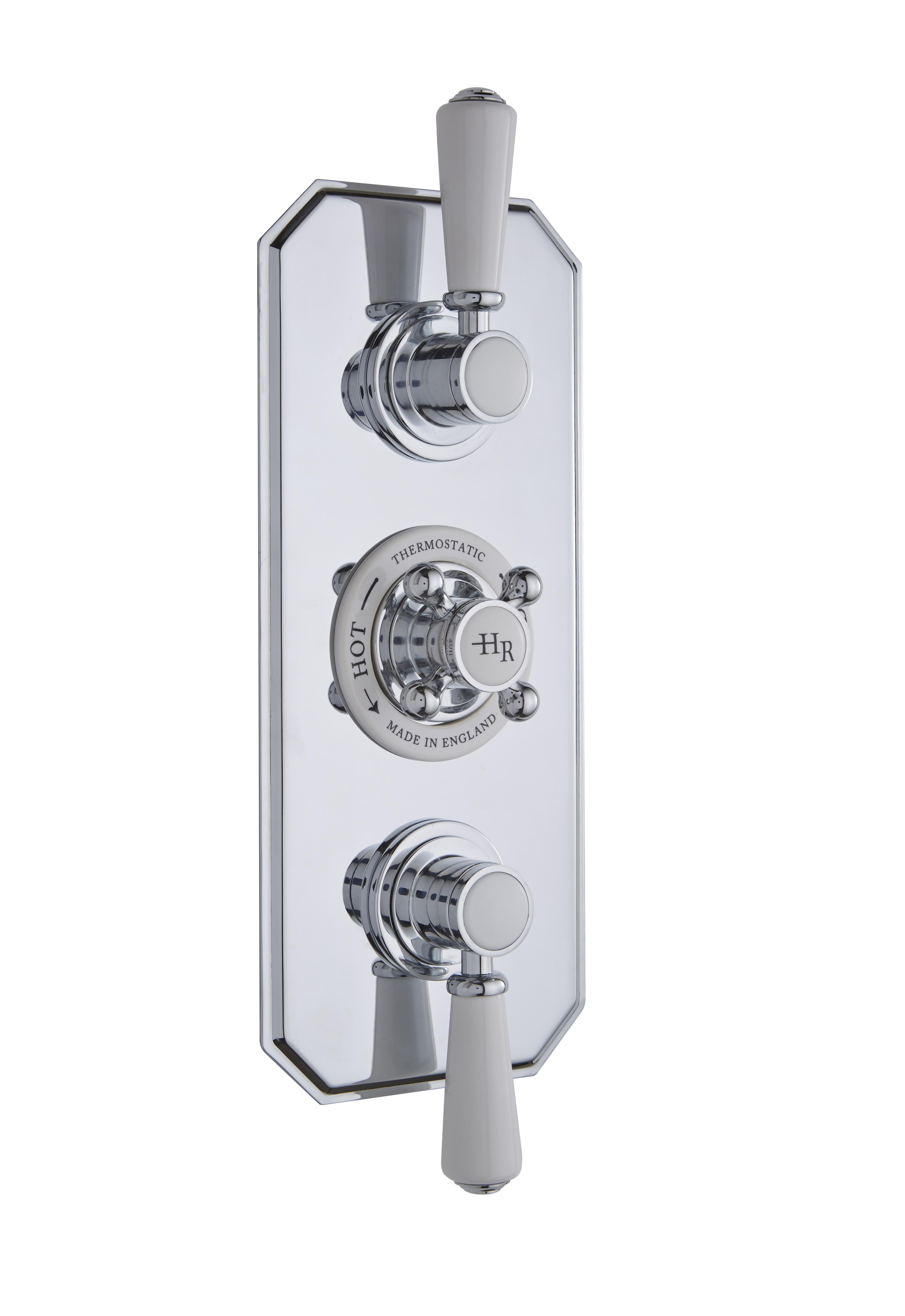 Hudson Reed Topaz Chrome 2 Outlet Triple Thermostatic Shower Valve TSVT003