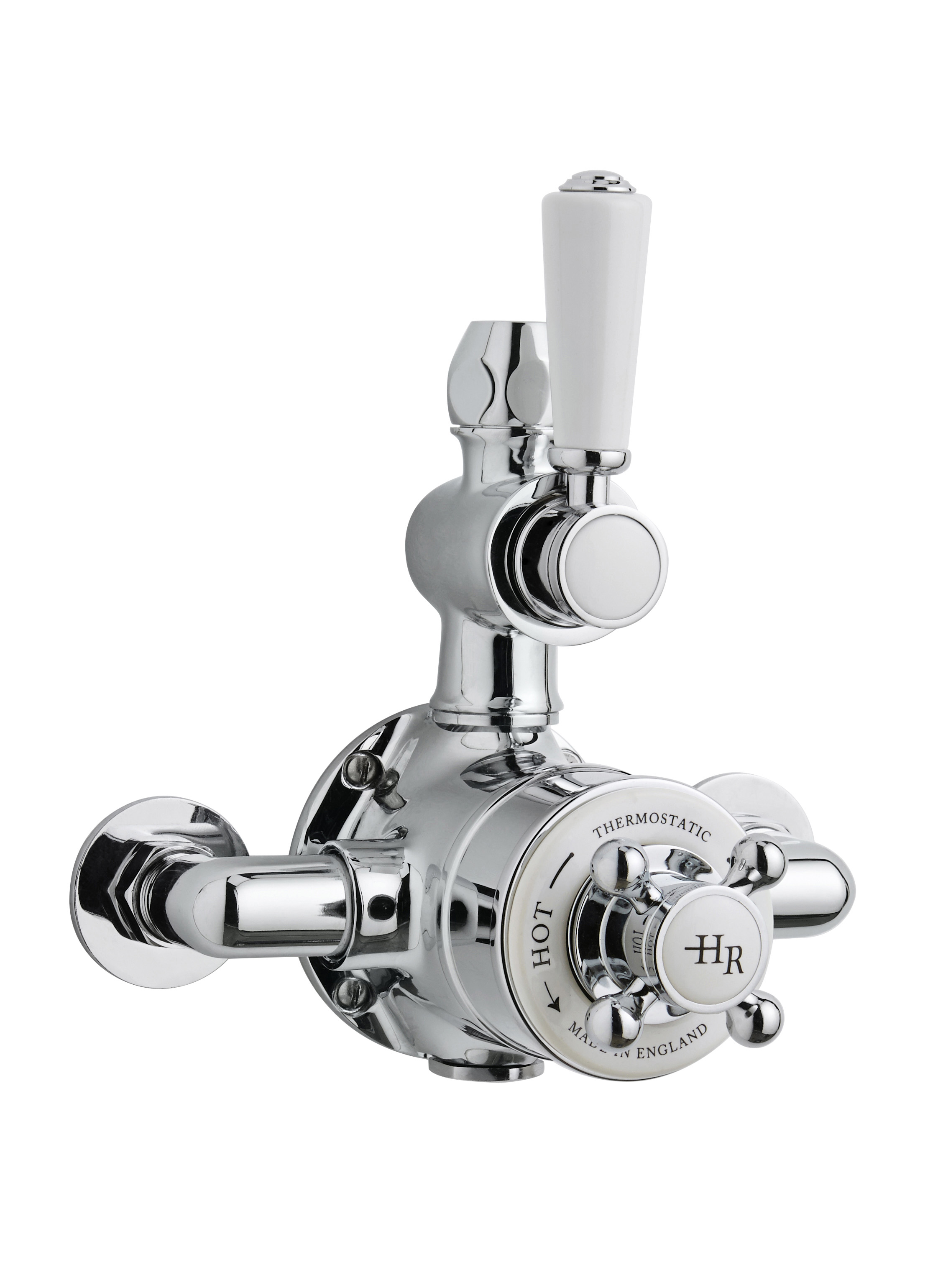 Hudson Reed Topaz Chrome 1 Outlet Twin Thermostatic Shower Valve TSVT101