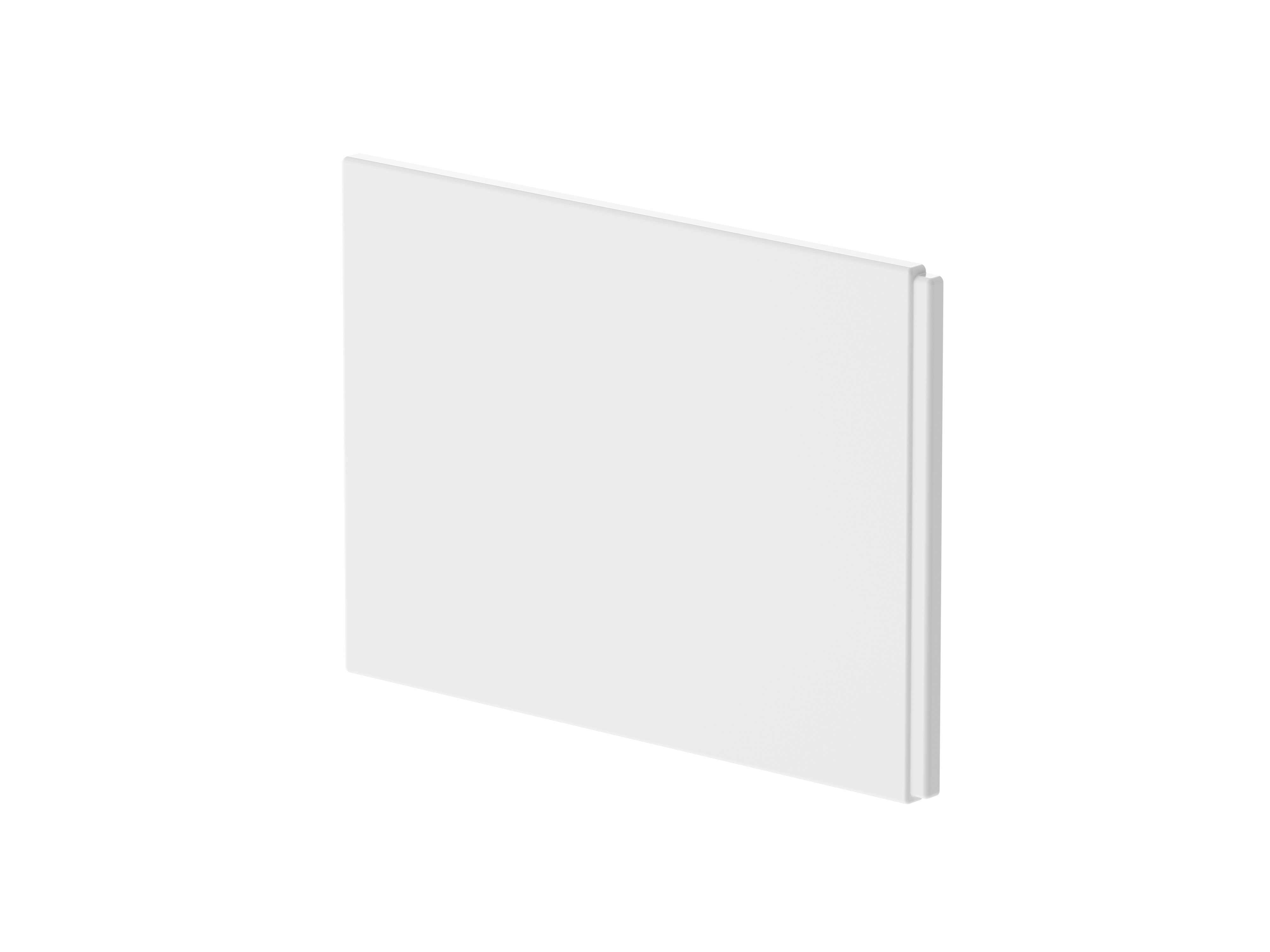Nuie European White Shower Bath End Panel 725mm WBB201