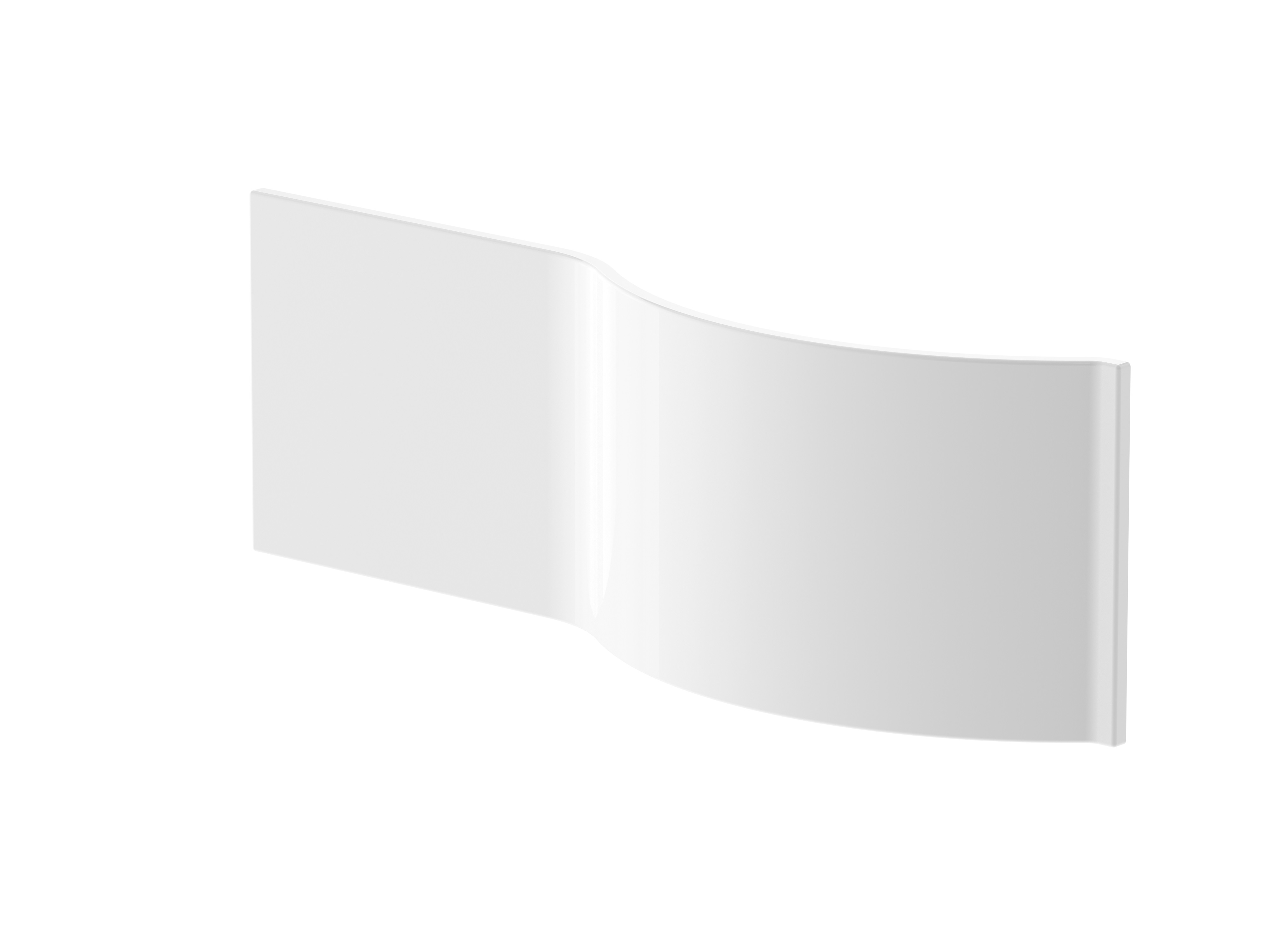 Nuie European White 1500mm P Shaped Front Panel WBP202