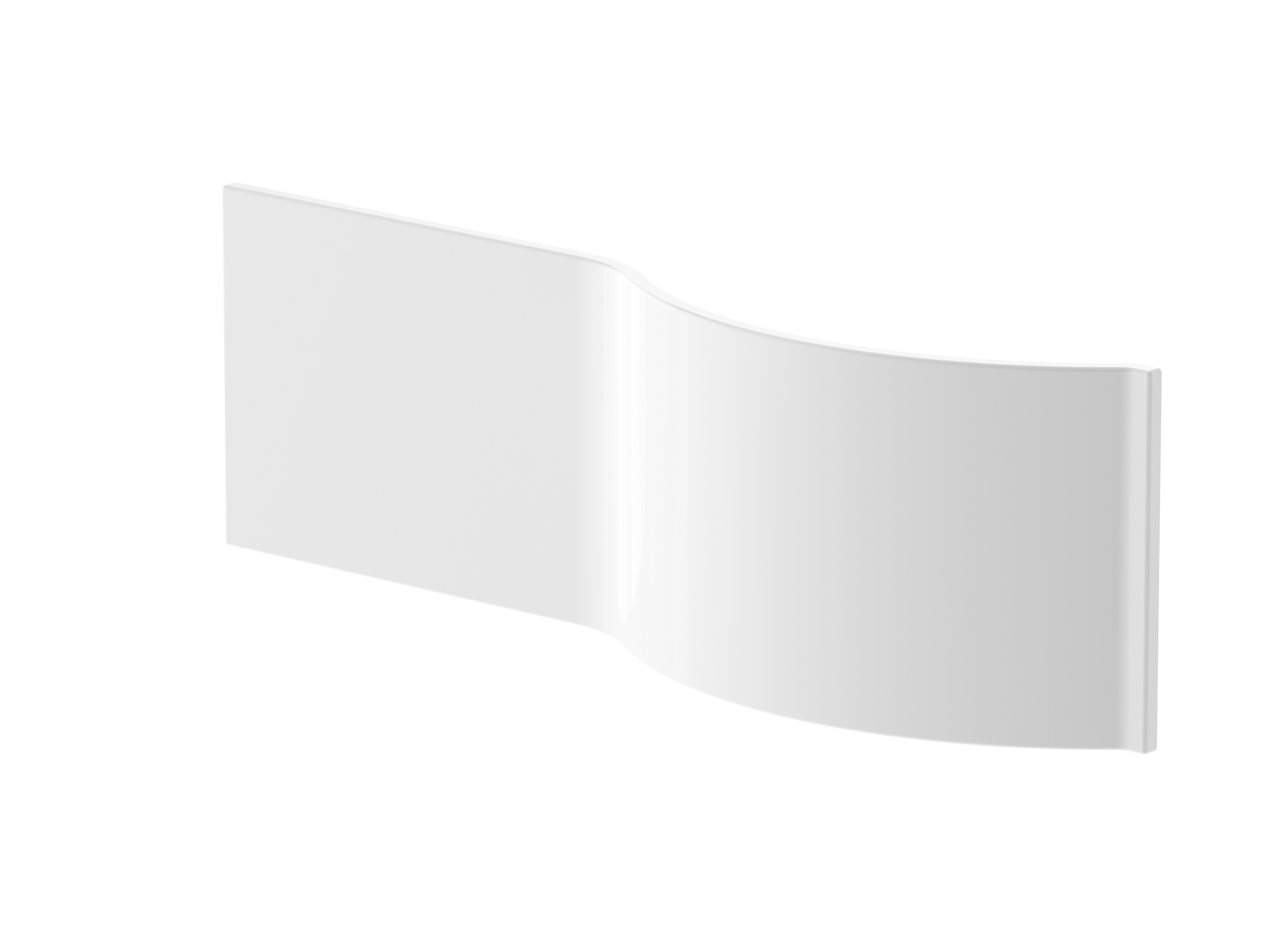 Nuie White Shower Bath Front Panel 1600mm WBP203