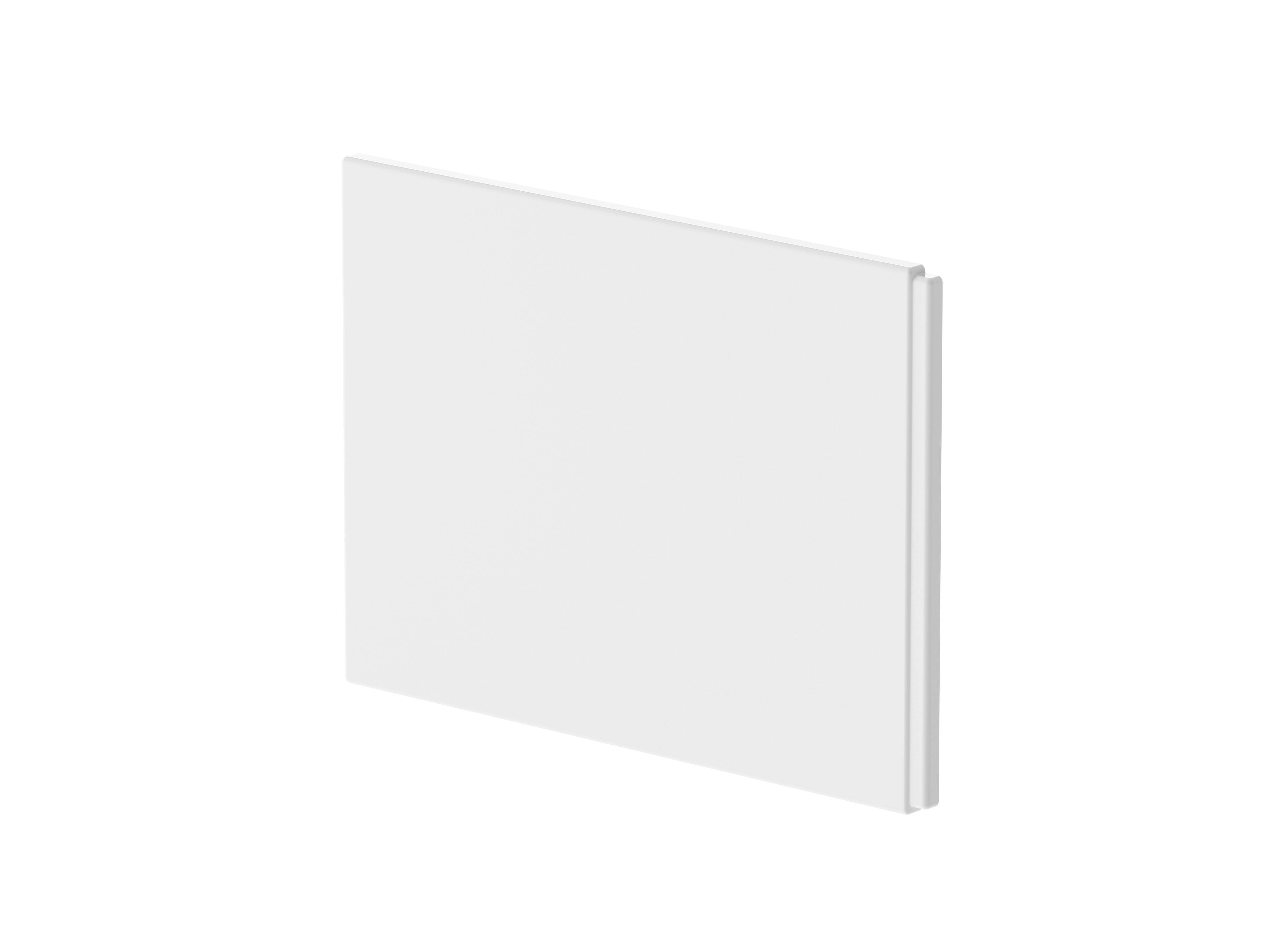 Nuie European White Shower Bath End Panel 700mm WBS301