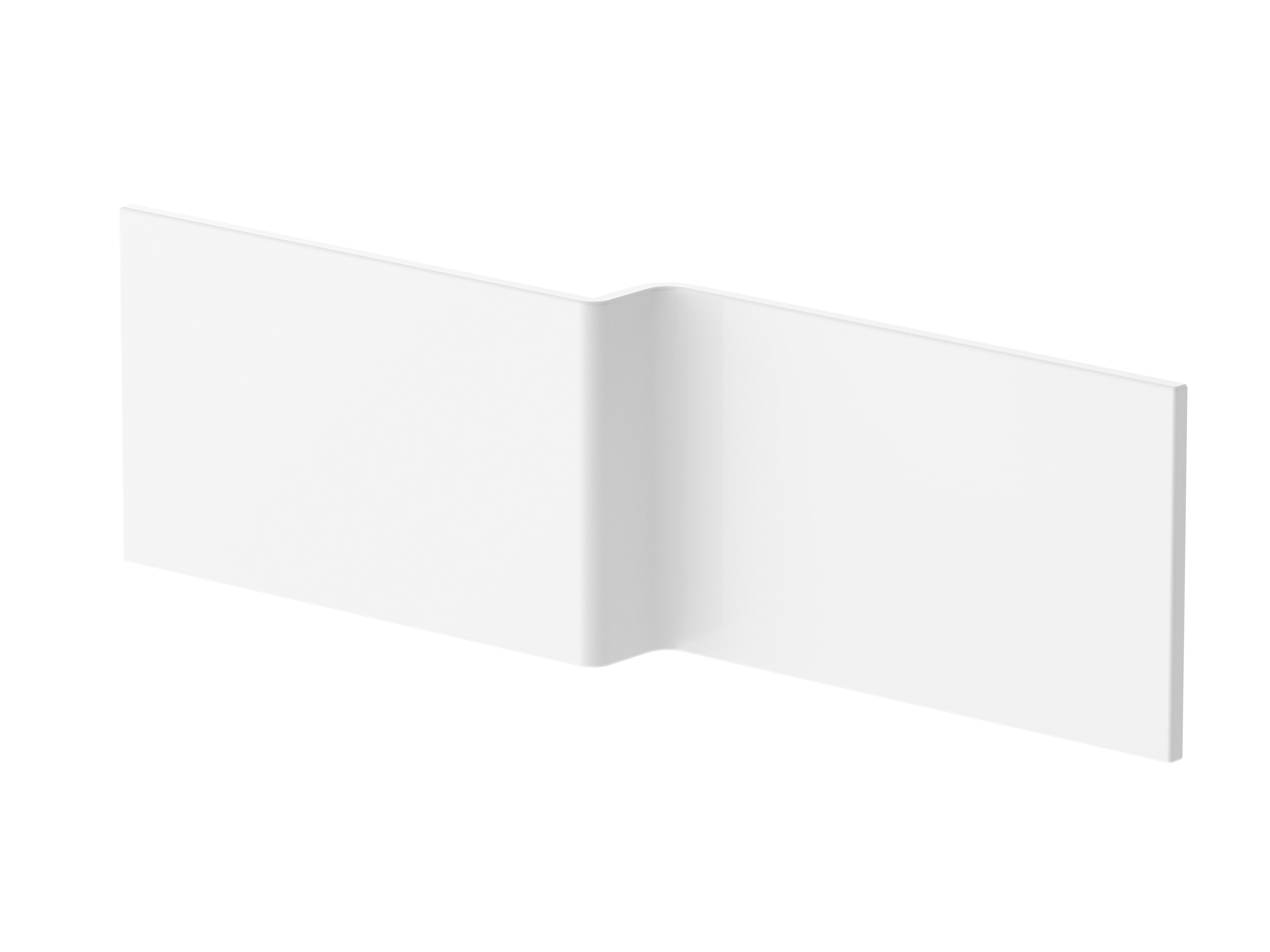 Nuie Gloss White Shower Bath Front Panel 1800mm WBS304