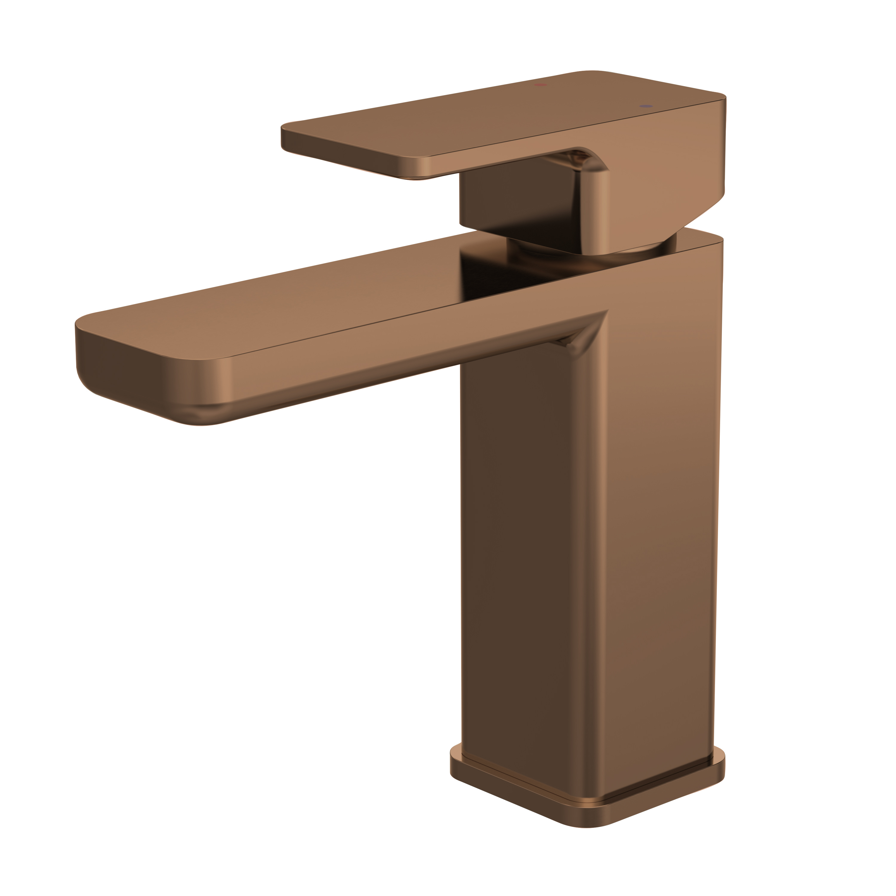 Nuie Windon Brushed Bronze Mono Basin Mixer with Push Button Waste WIN1505