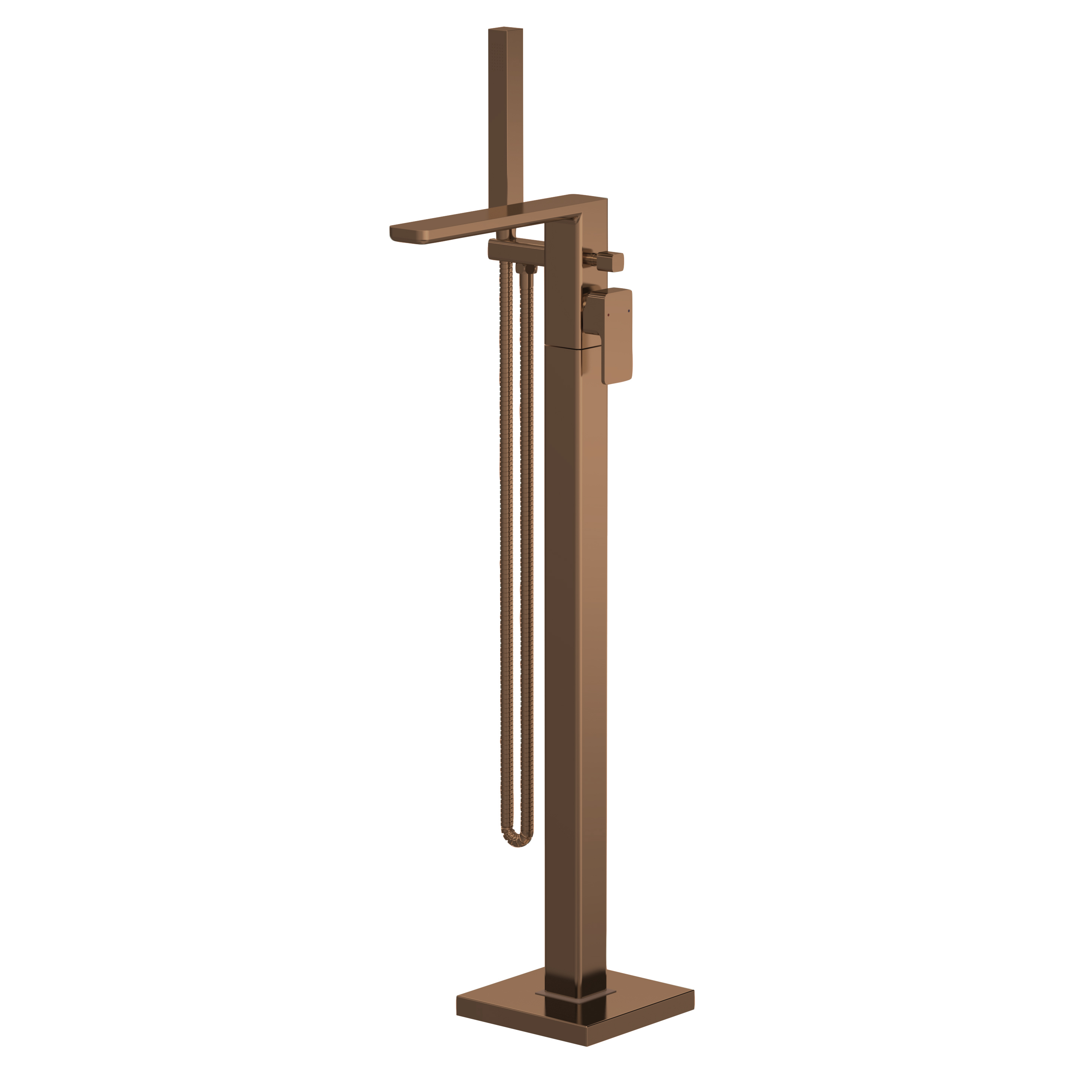 Nuie Windon Brushed Bronze Freestanding Bath Shower Mixer with Kit WIN1521