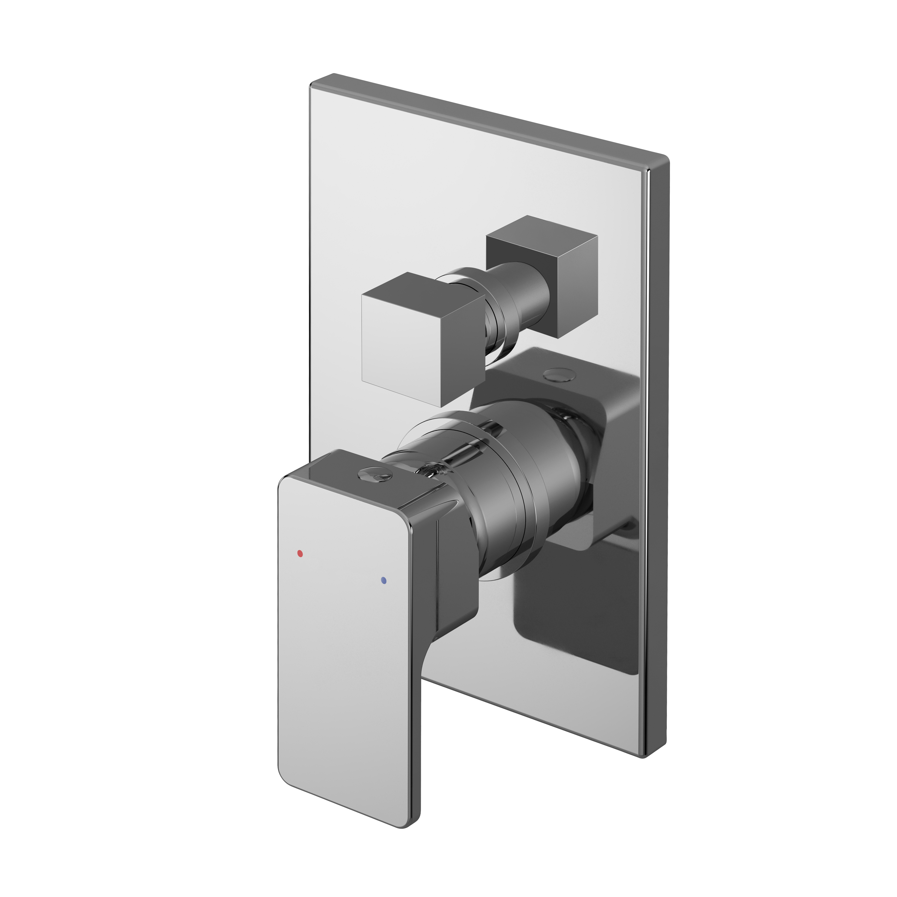 Nuie Windon Chrome 2 Outlet Manual Shower Valve with Diverter WINMV12