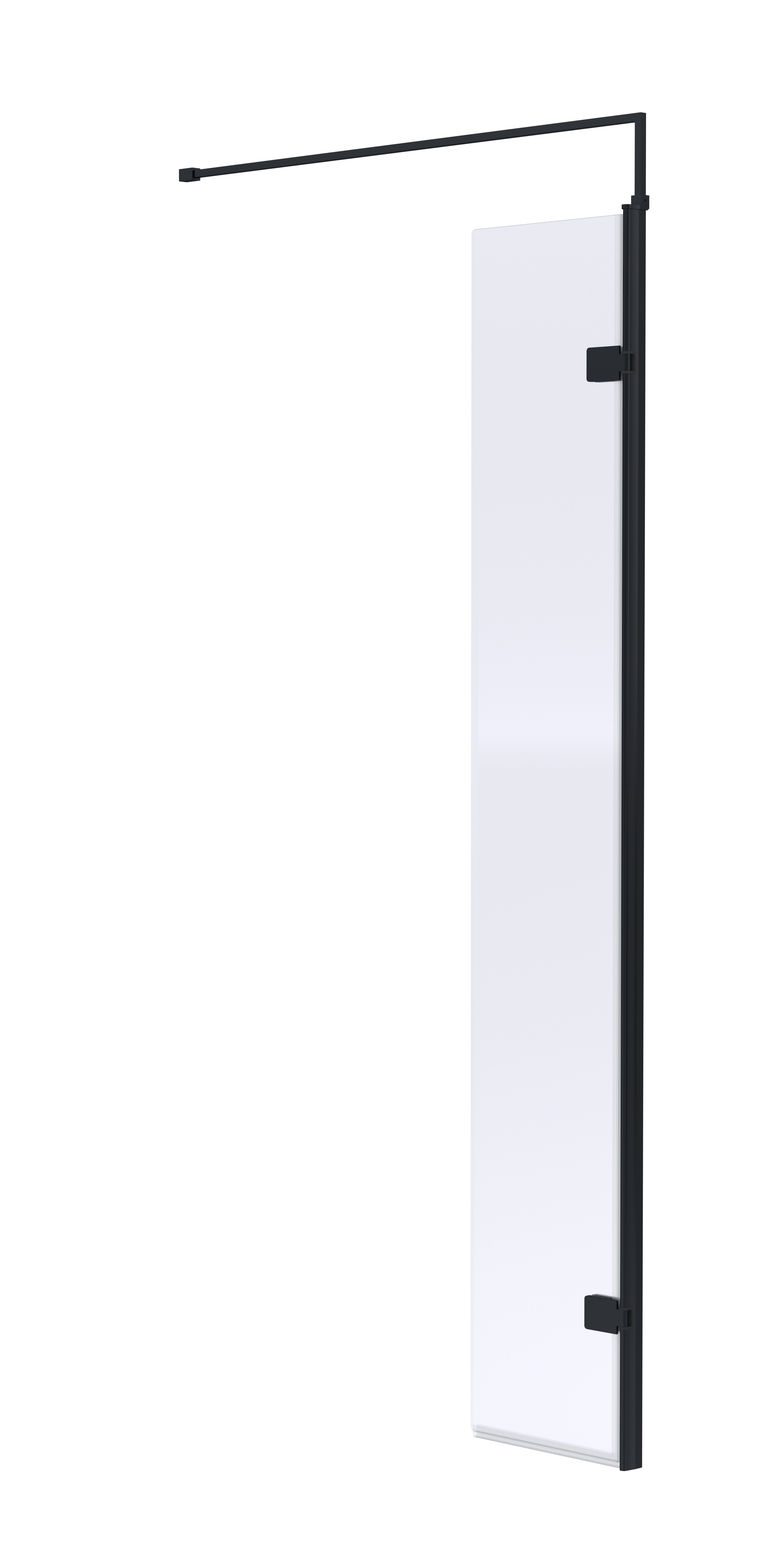 Nuie Matt Black 300mm Wetroom Deflector Panel WRSBP030H