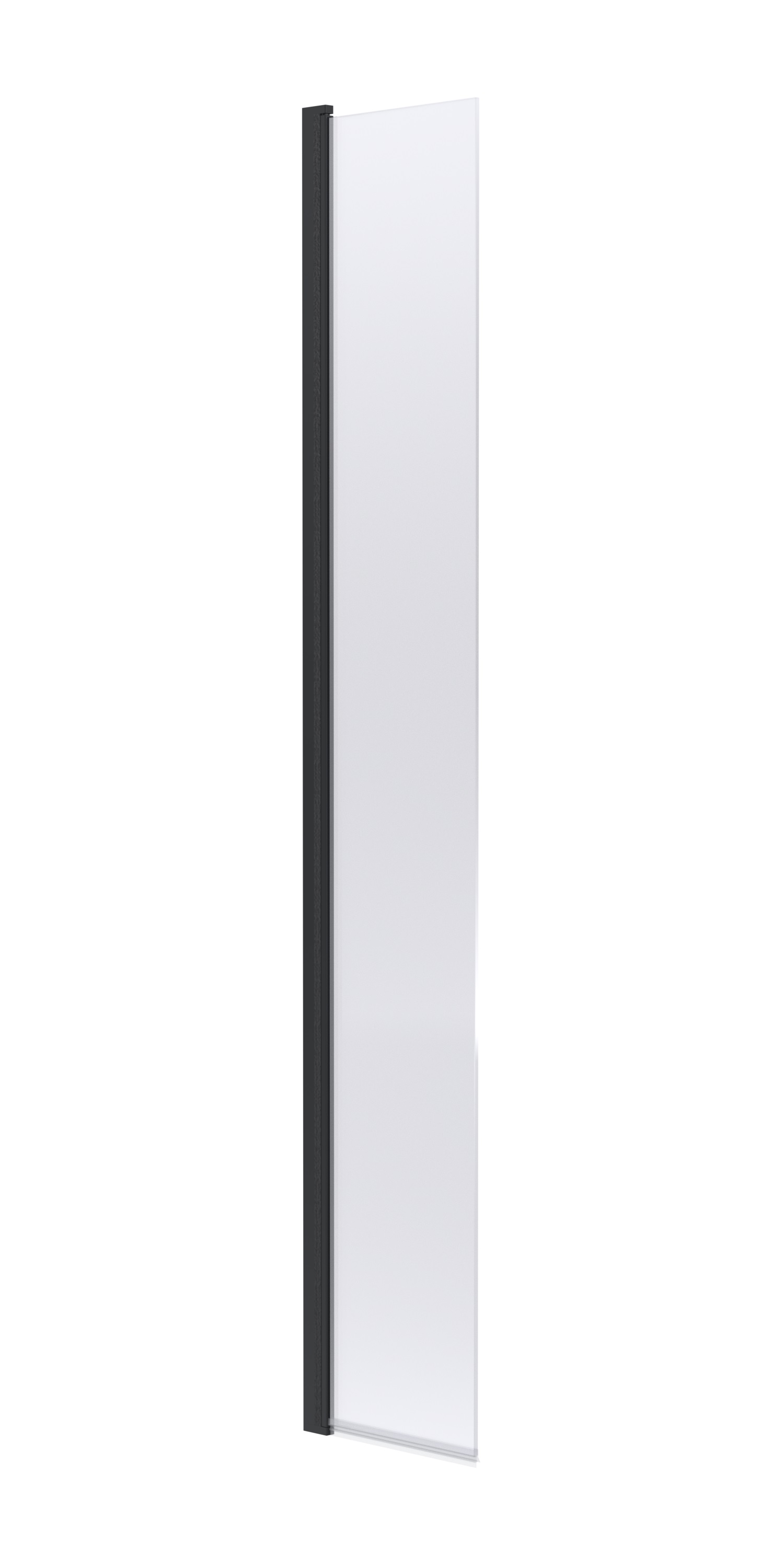 Nuie Matt Black 300mm Hinged Deflector Panel WRSBP030HC