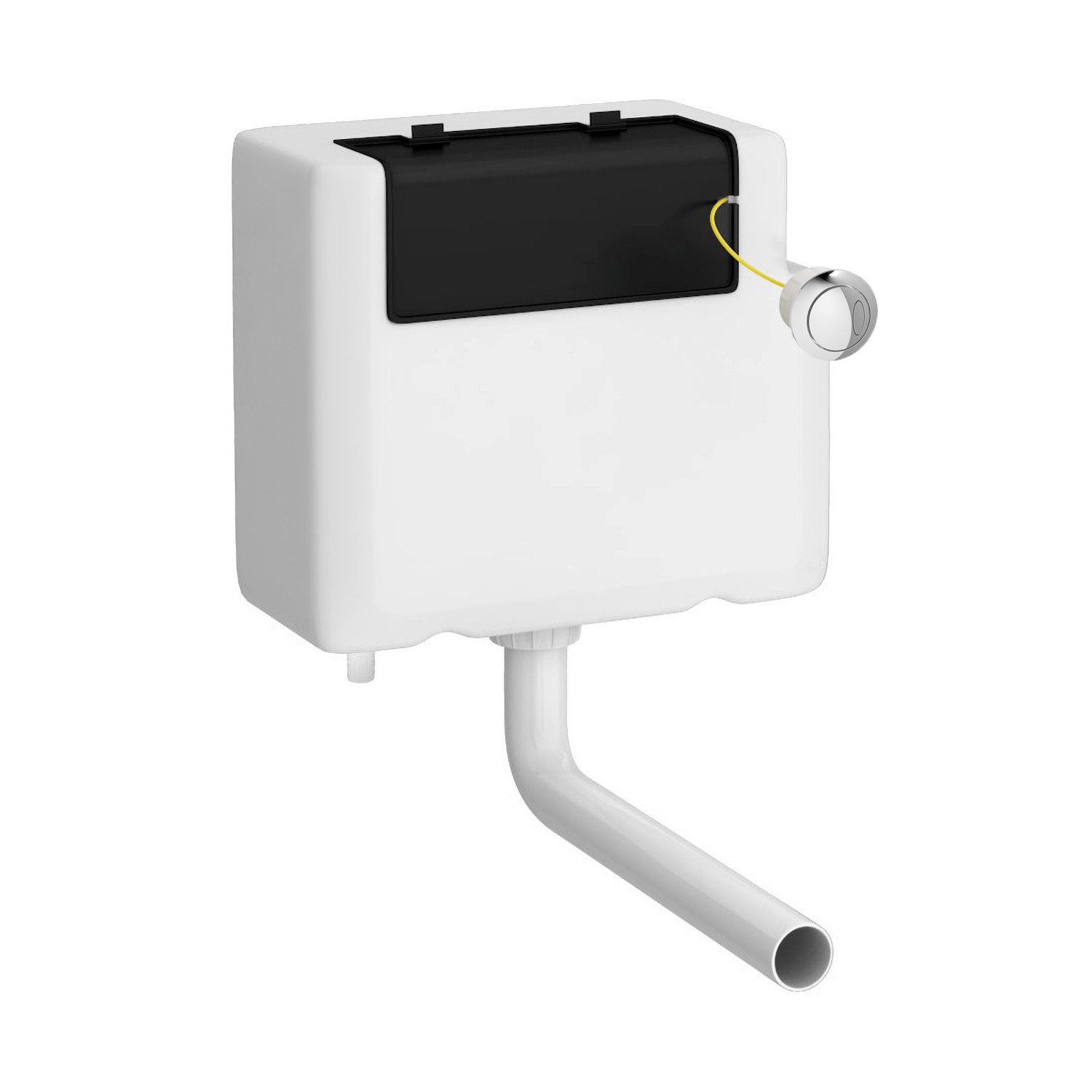 Hudson Reed Nuie White Dual Flush Concealed Cistern Bottom Outlet XTY008B
