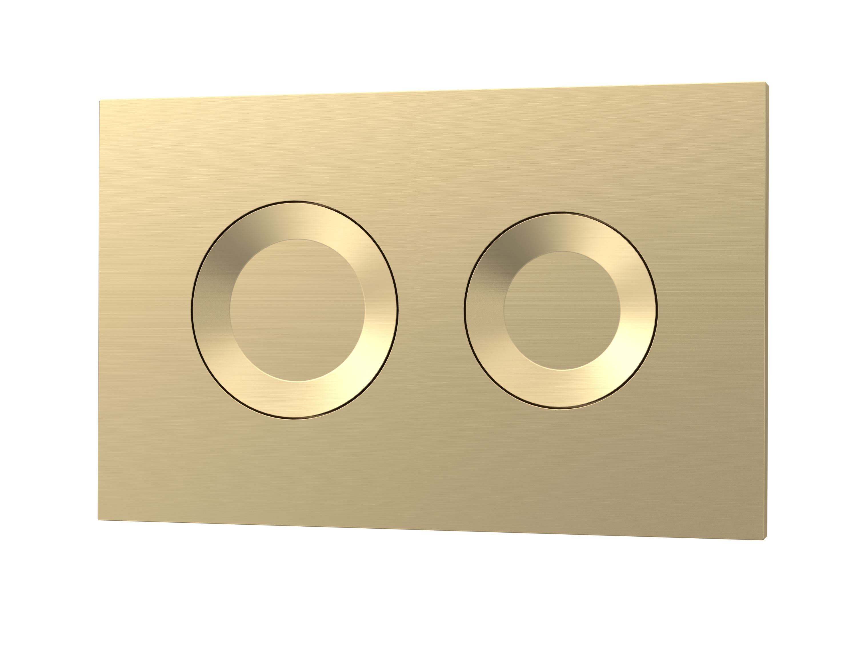 Hudson Reed Nuie Brushed Brass Round Dual Flush Push Button XTY009PR8