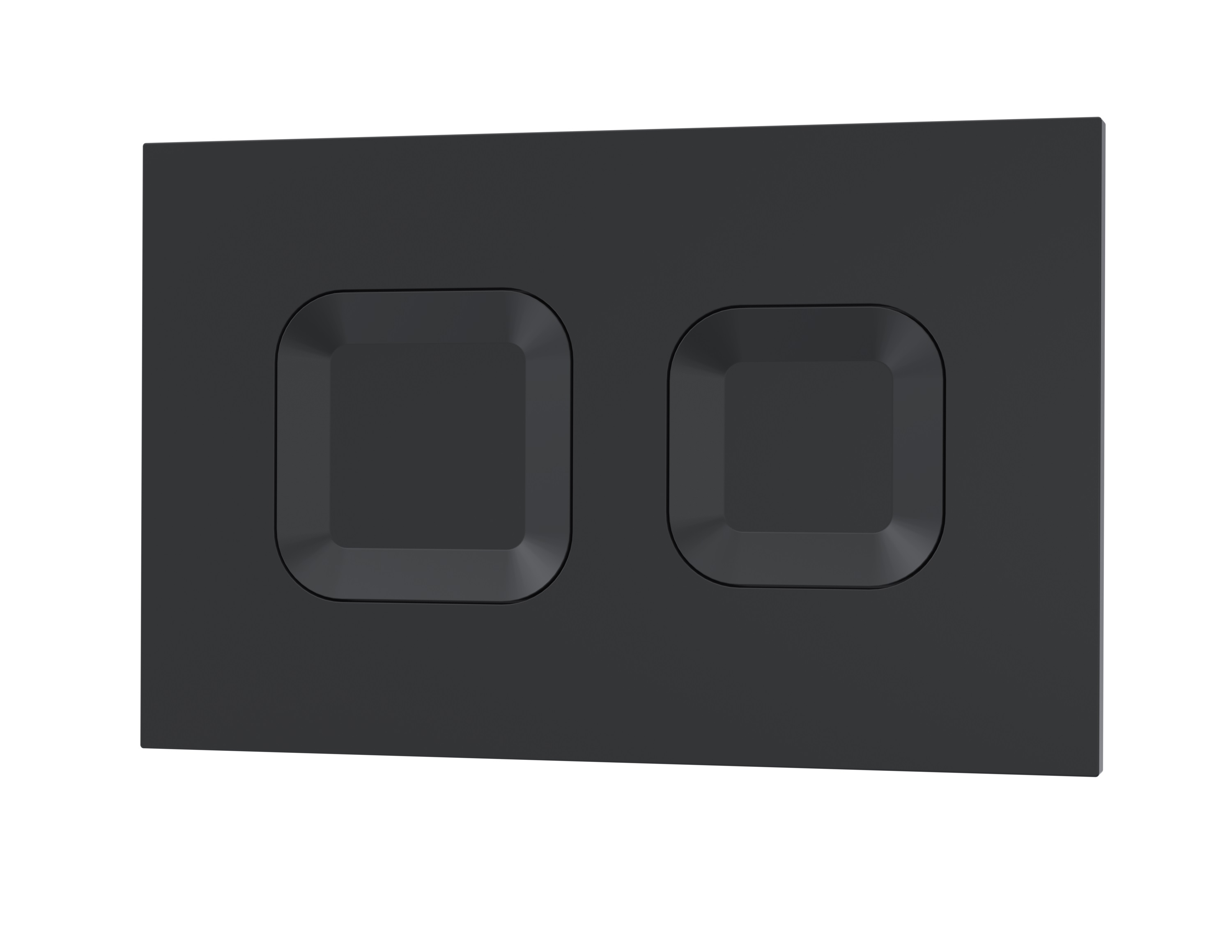 Hudson Reed Nuie Black Square Dual Flush Push Button XTY009PS4