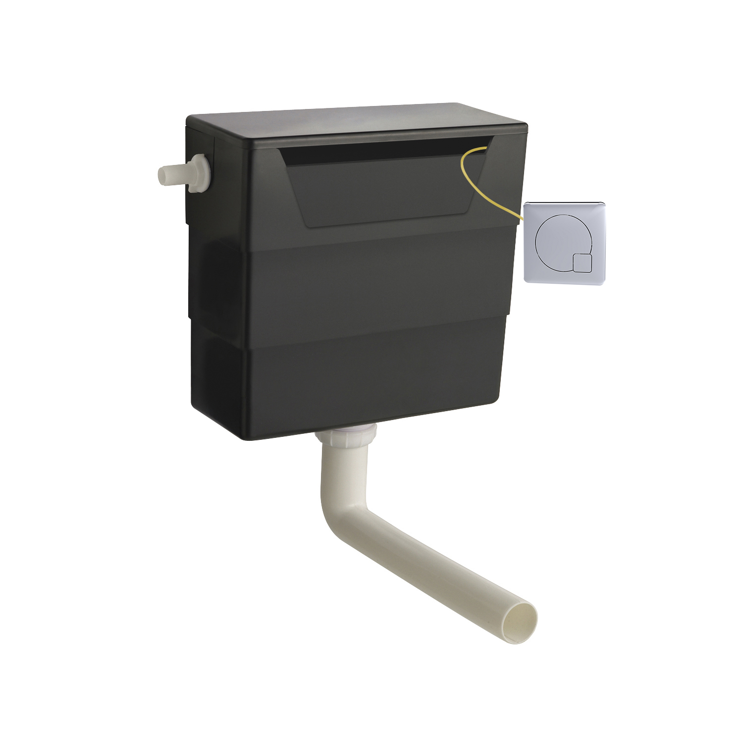 Hudson Reed Nuie Chrome Universal Access Cistern and Square Flush Plate XTY6M01