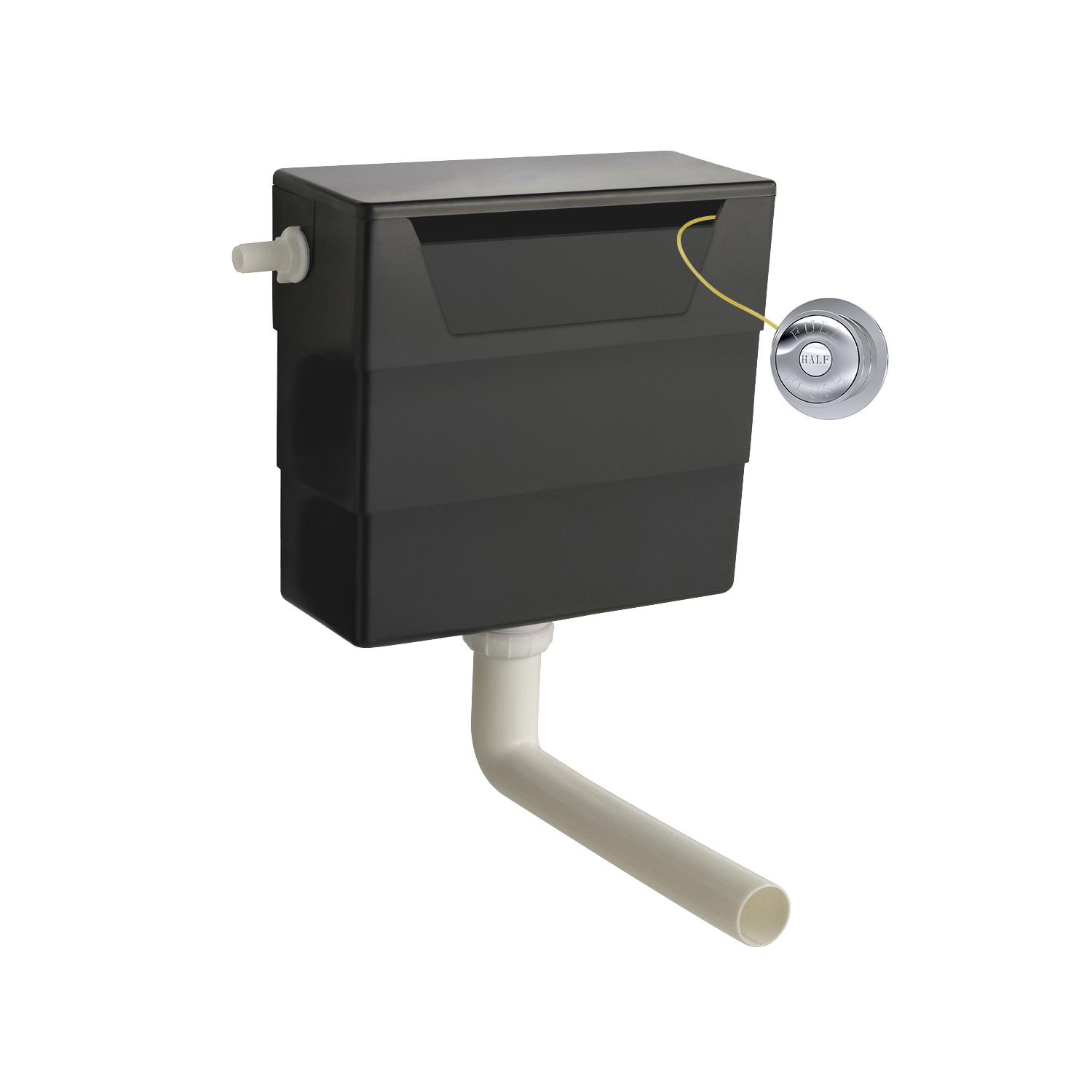 Hudson Reed Nuie Chrome Universal Access Cistern and Traditional Flush Plate XTY6T01