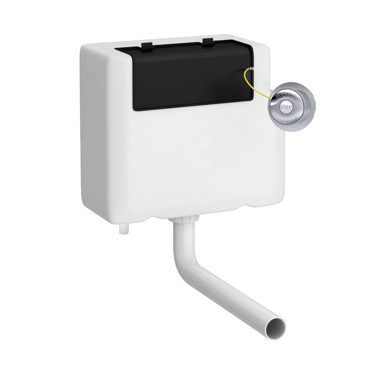 Hudson Reed Nuie Chrome Universal Access Cistern and Traditional Flush Plate XTY8T01B